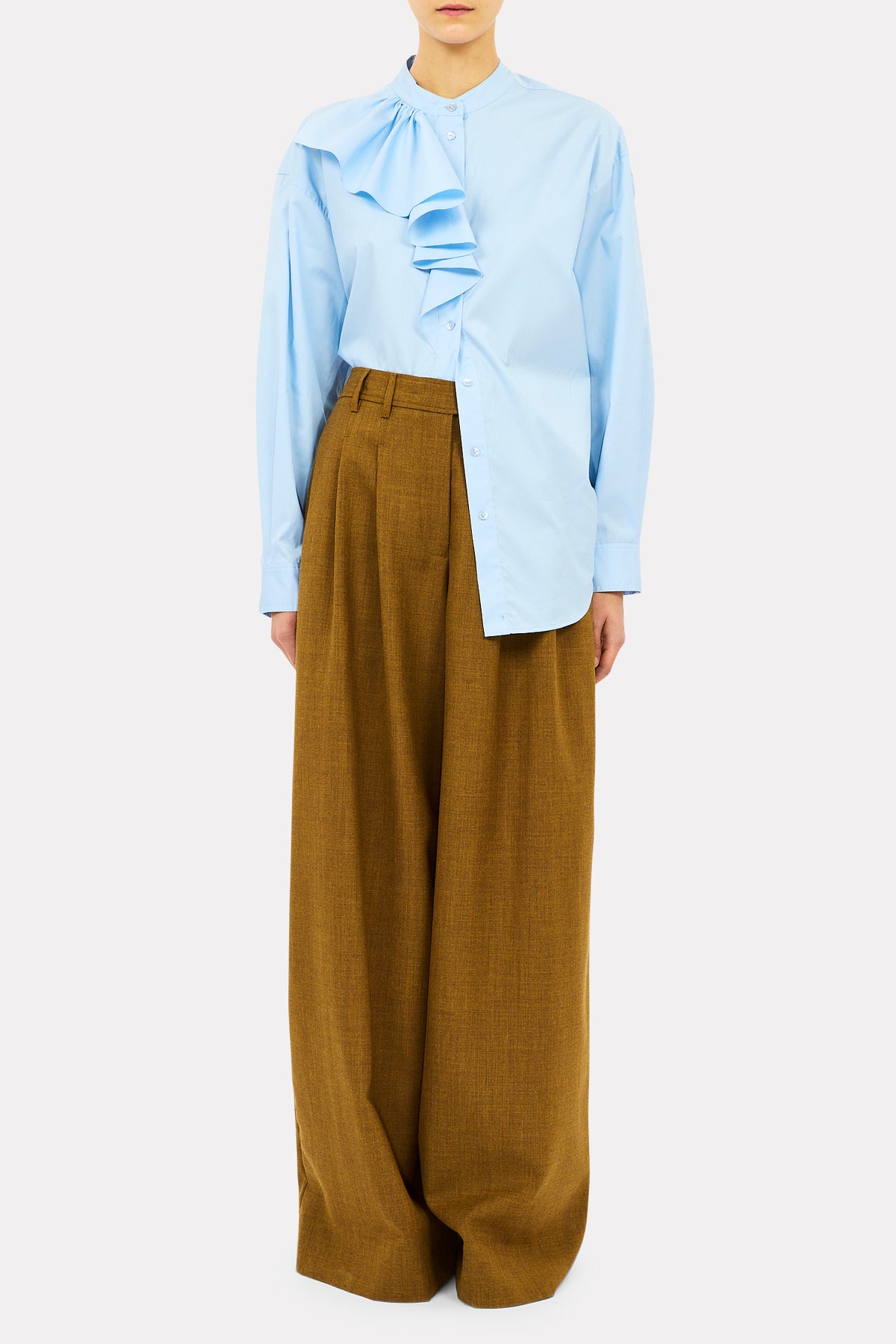 Thea LS Ruffle Blouse