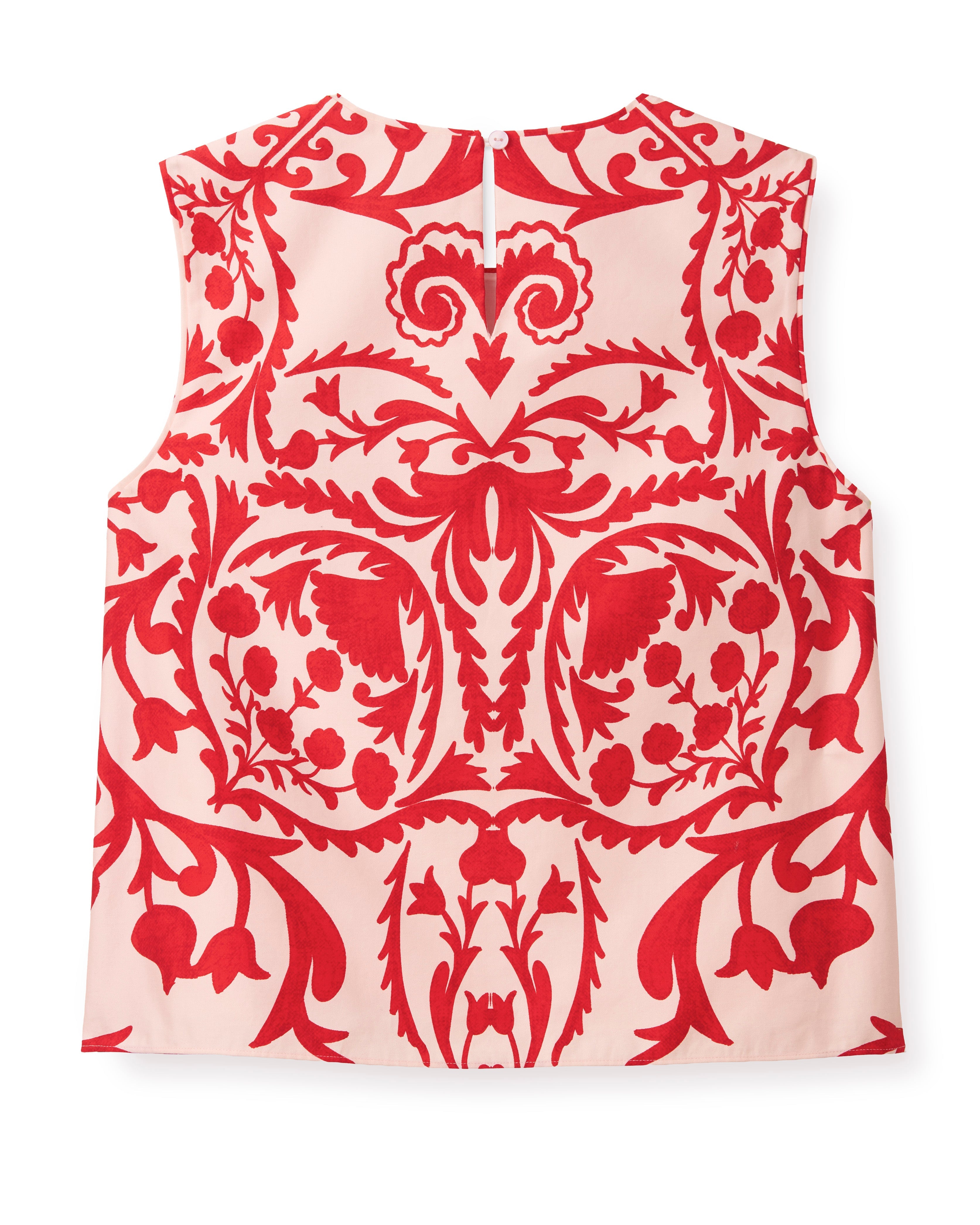 SU26 Linda Shell Top-Faraway Print-Poppy