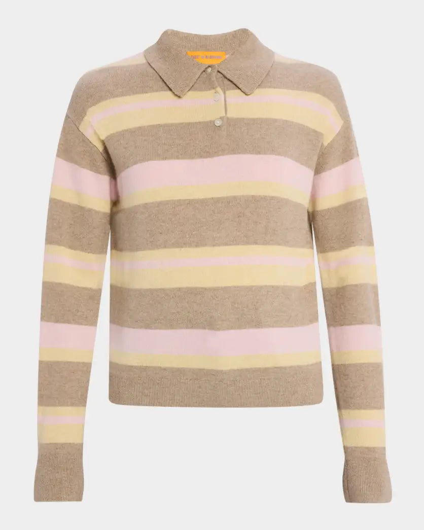 Guest In Residence Collegiate Stripe Polo