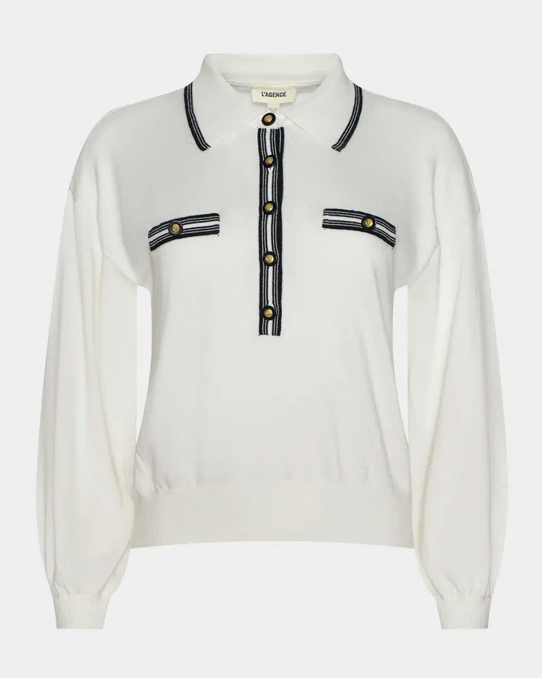 L'Agence Malaki Cropped Sweater