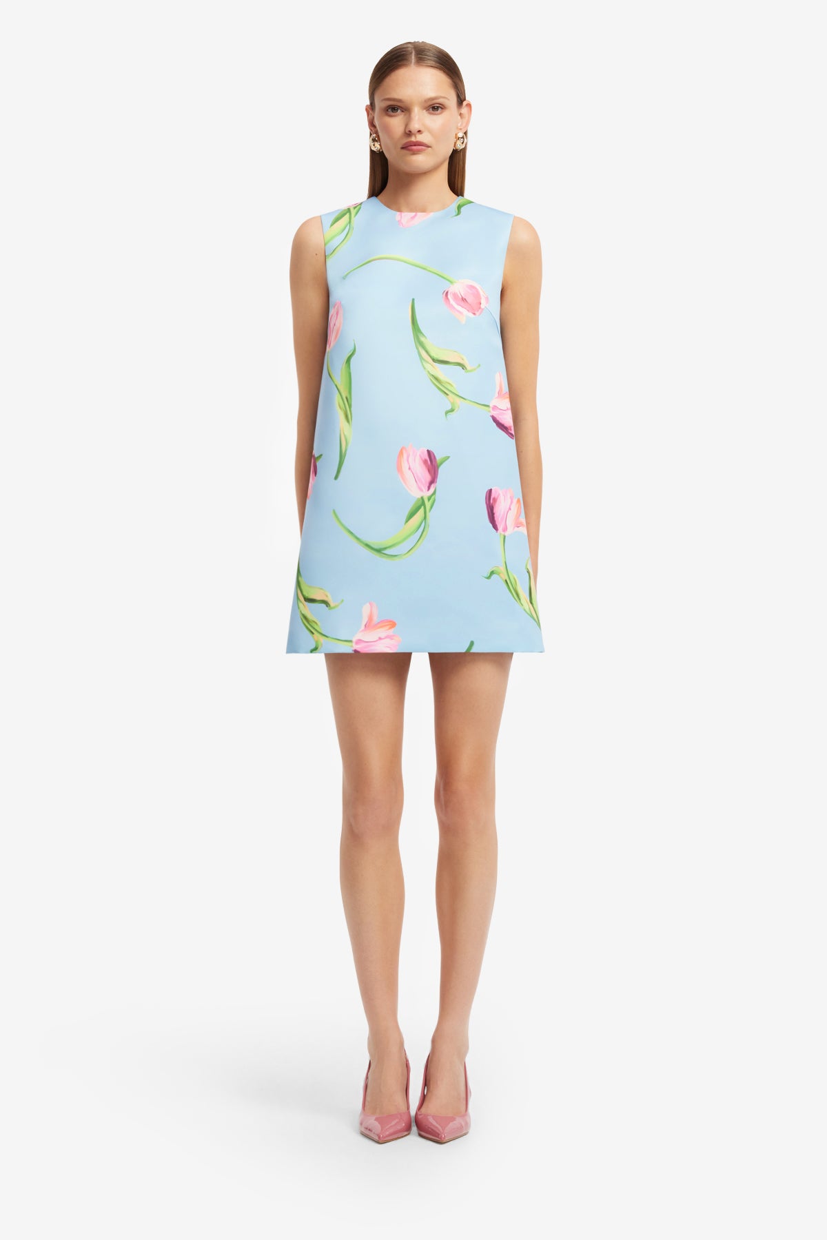 Tulip Print in Blue