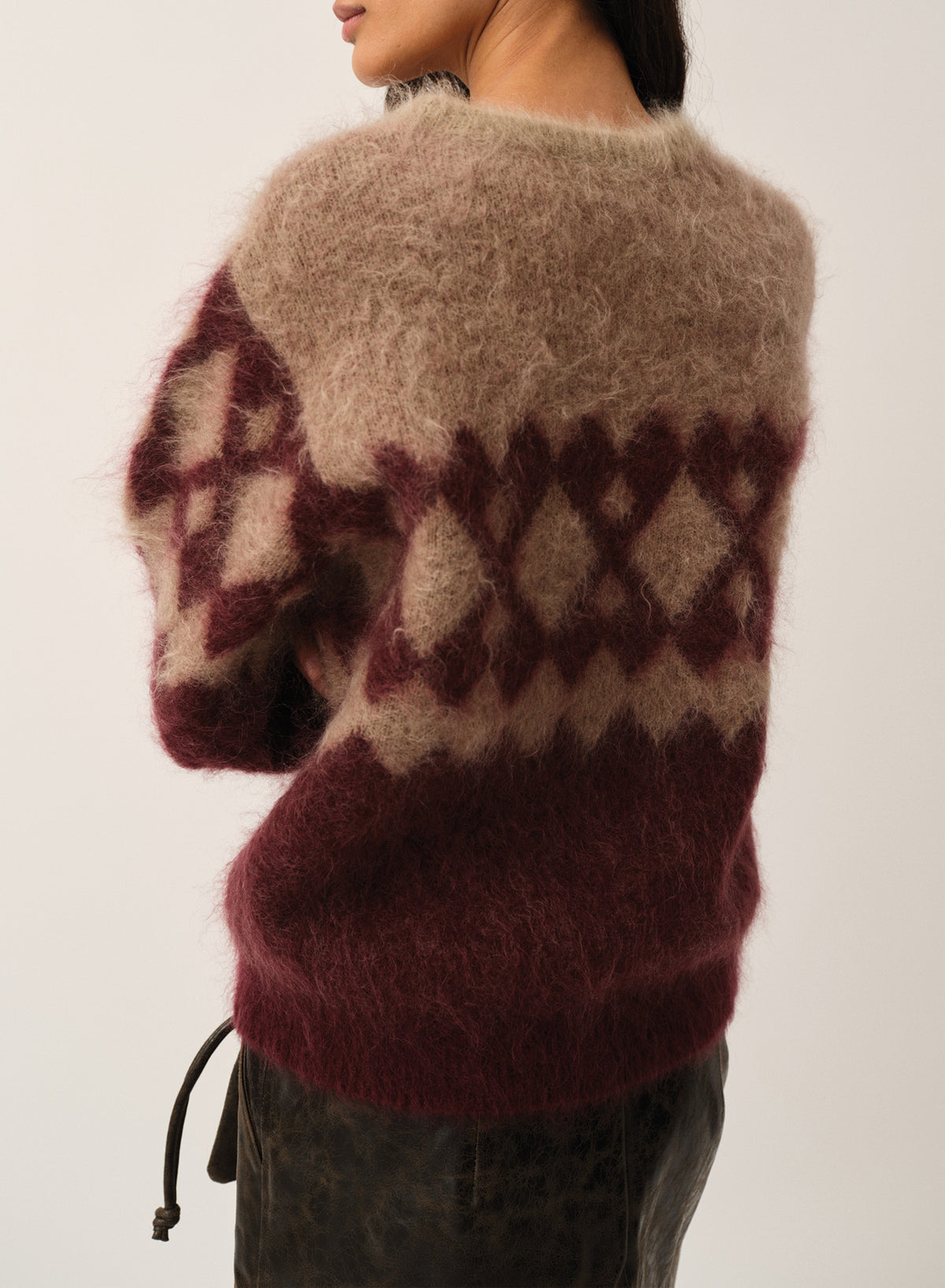Roma Argyle Knit