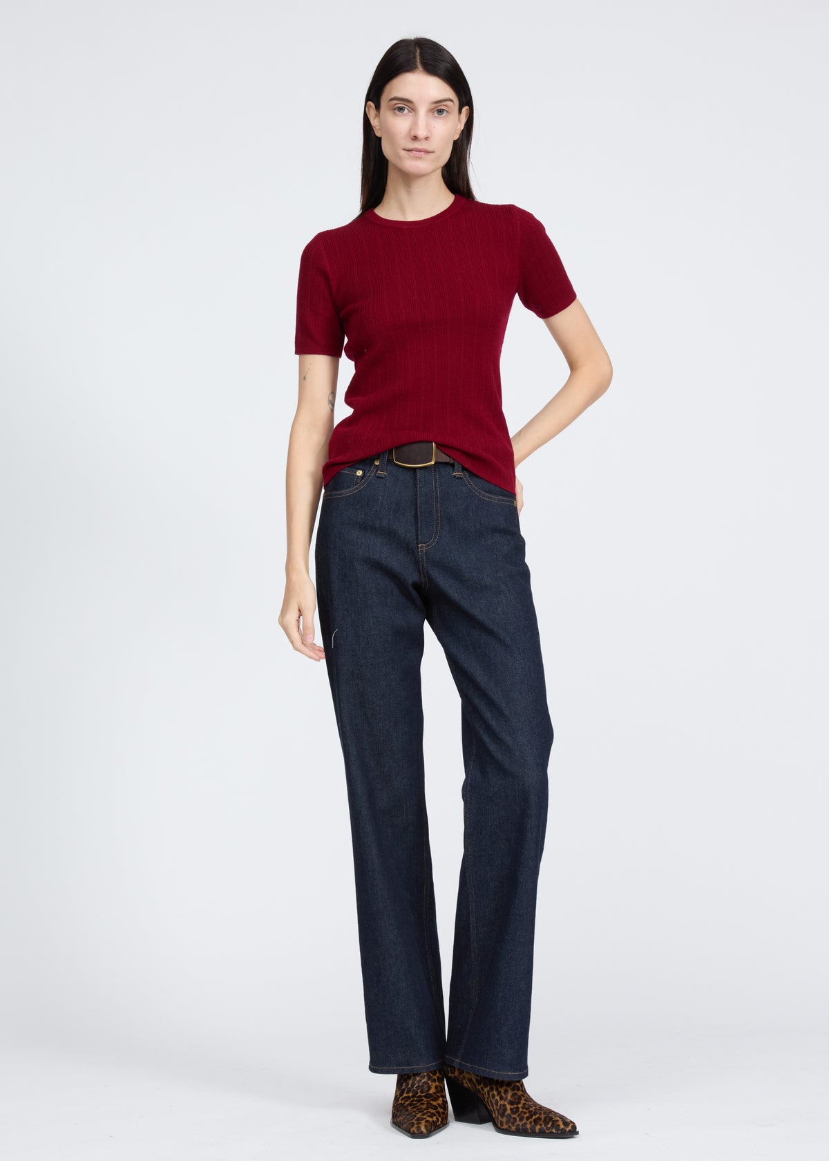 Rag & Bone Rhodes S/S Crew Sweater