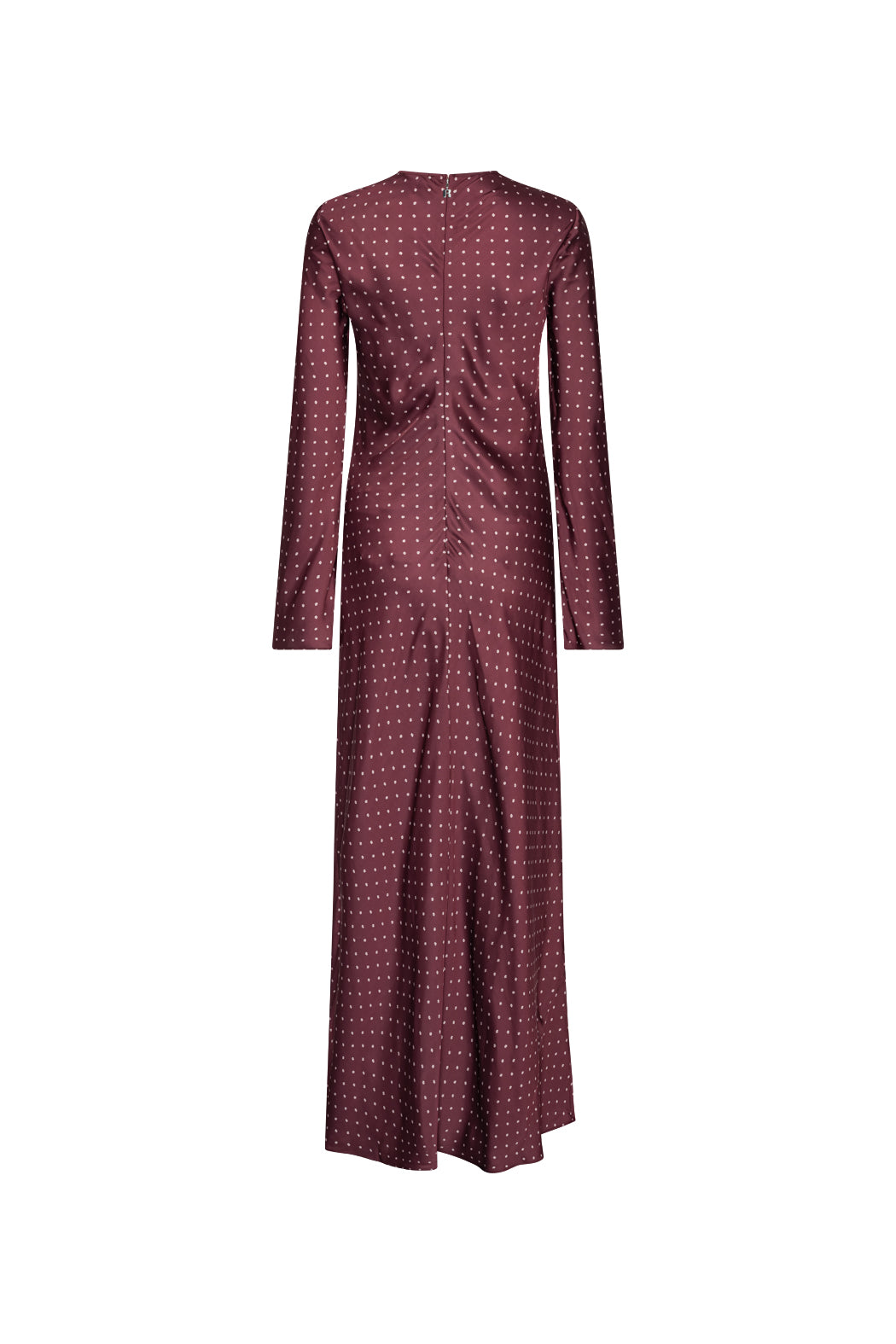 DOT SATIN MAXI DRESS