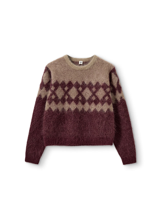 Roma Argyle Knit