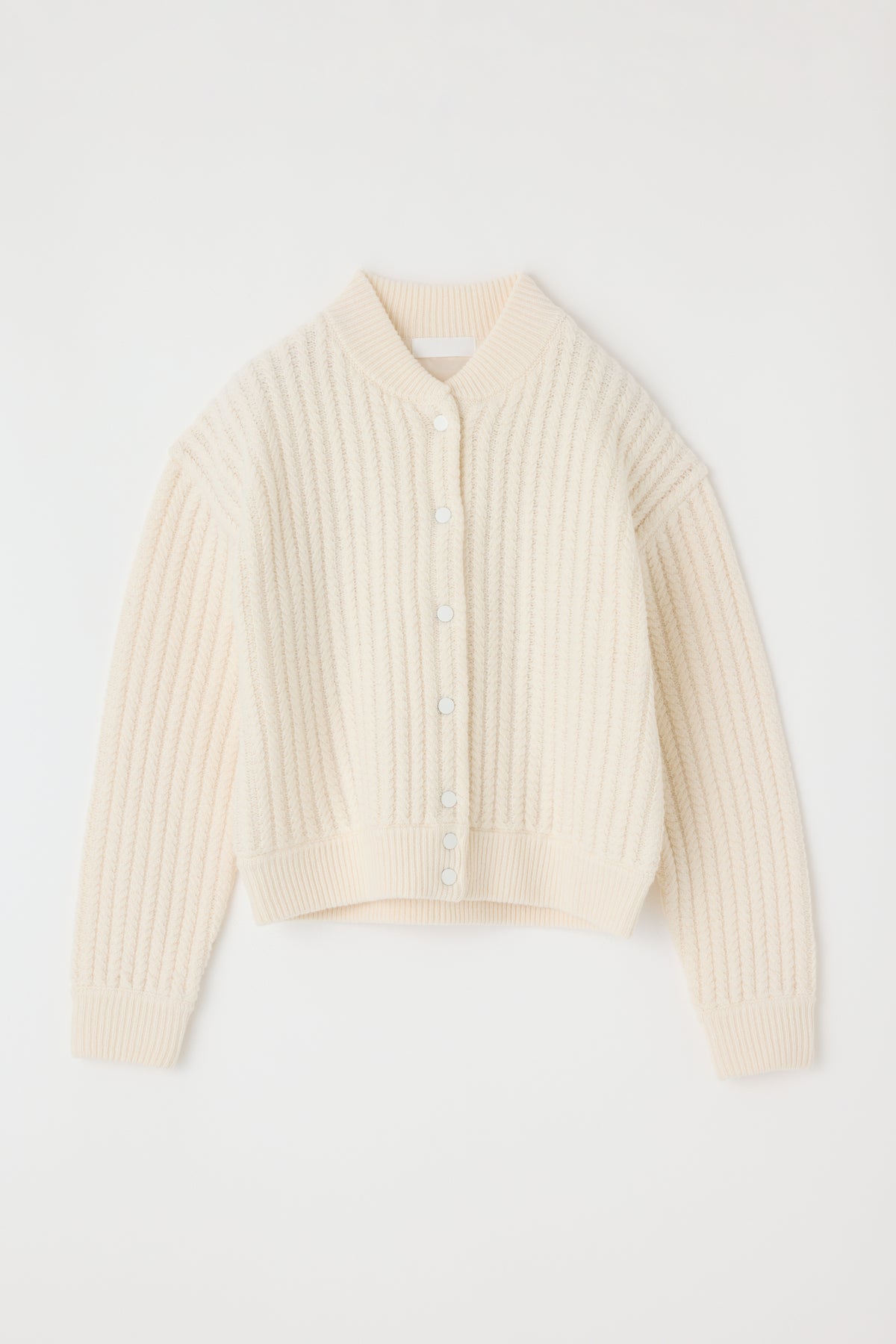 Moussy Vintage Cable Knit Cardigan Sweater - Ivory