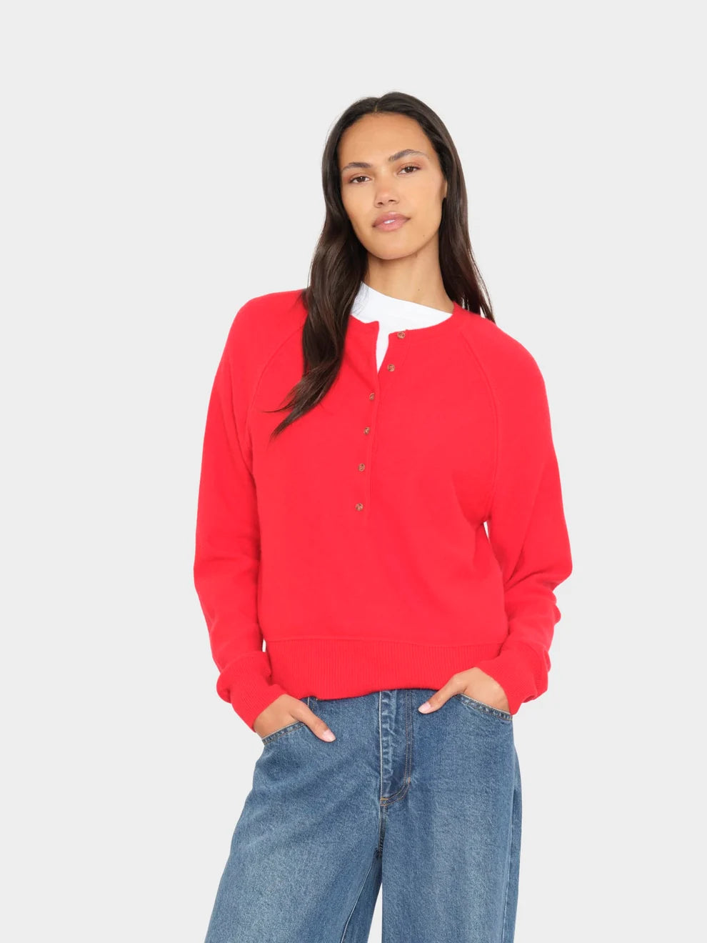Xirena Apple Red Griffin Sweater
