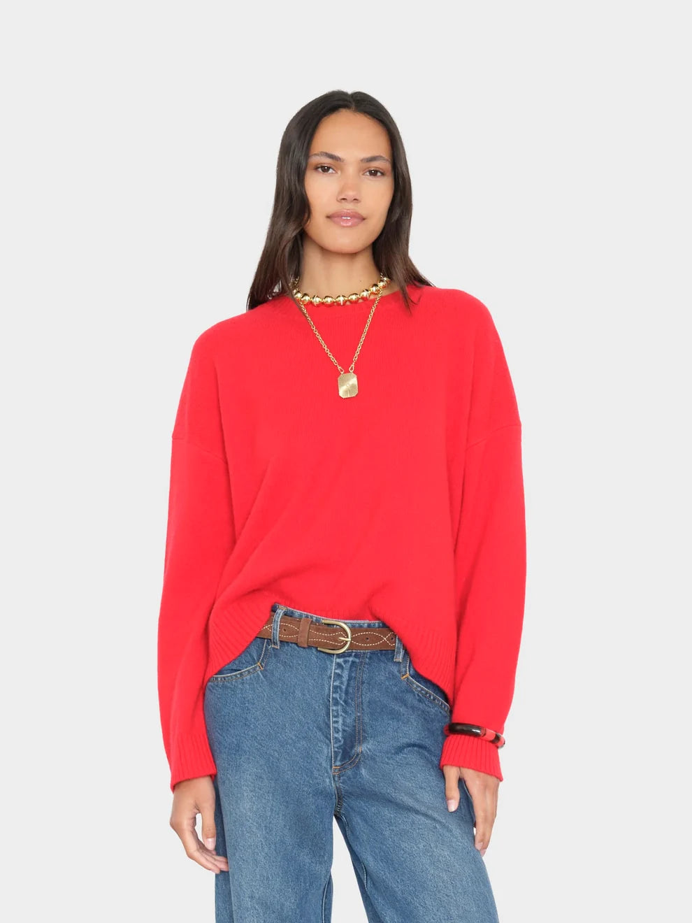 Xirena Apple Red Lela Sweater