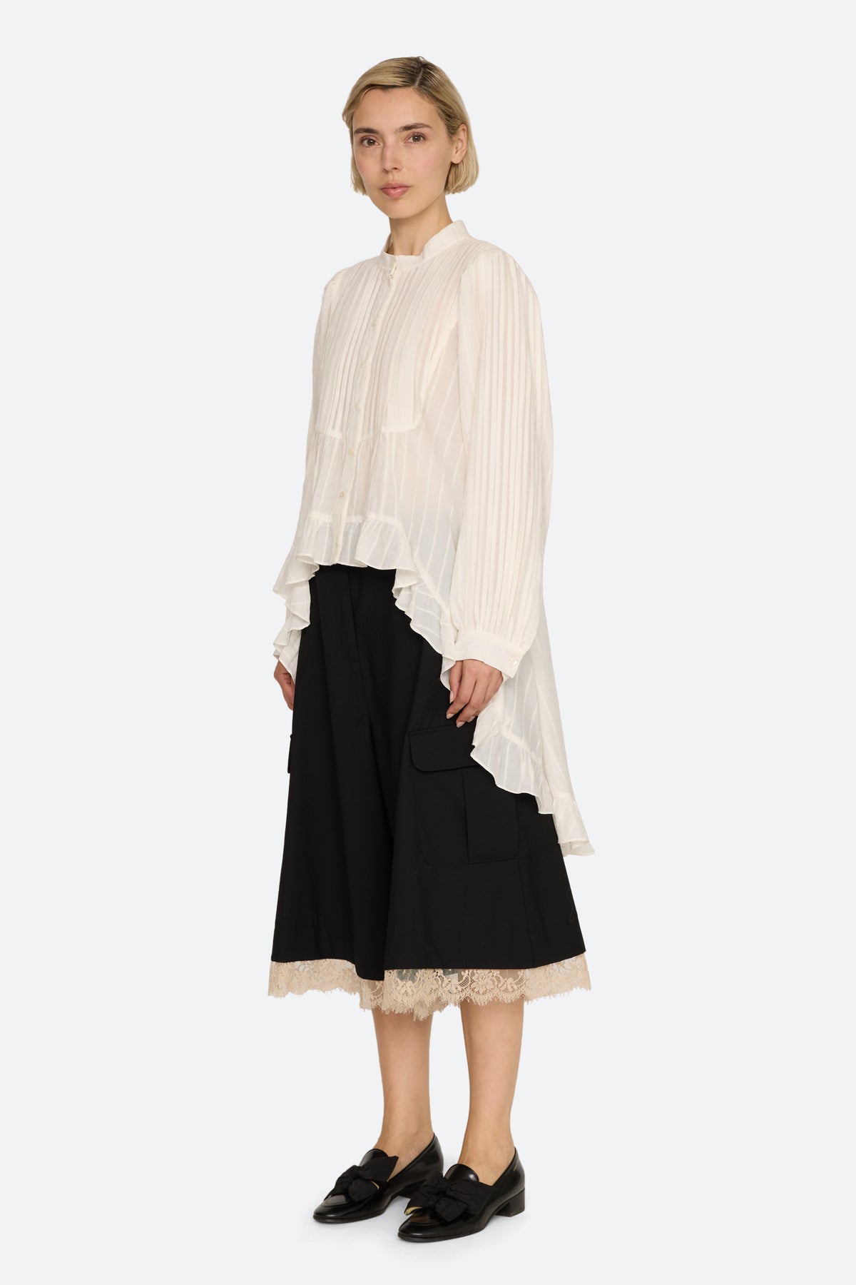 KATHLEEN TUXEDO L/SLV SHIRT (D1)