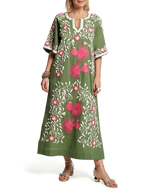 Frances Valentine Peacock Caftan