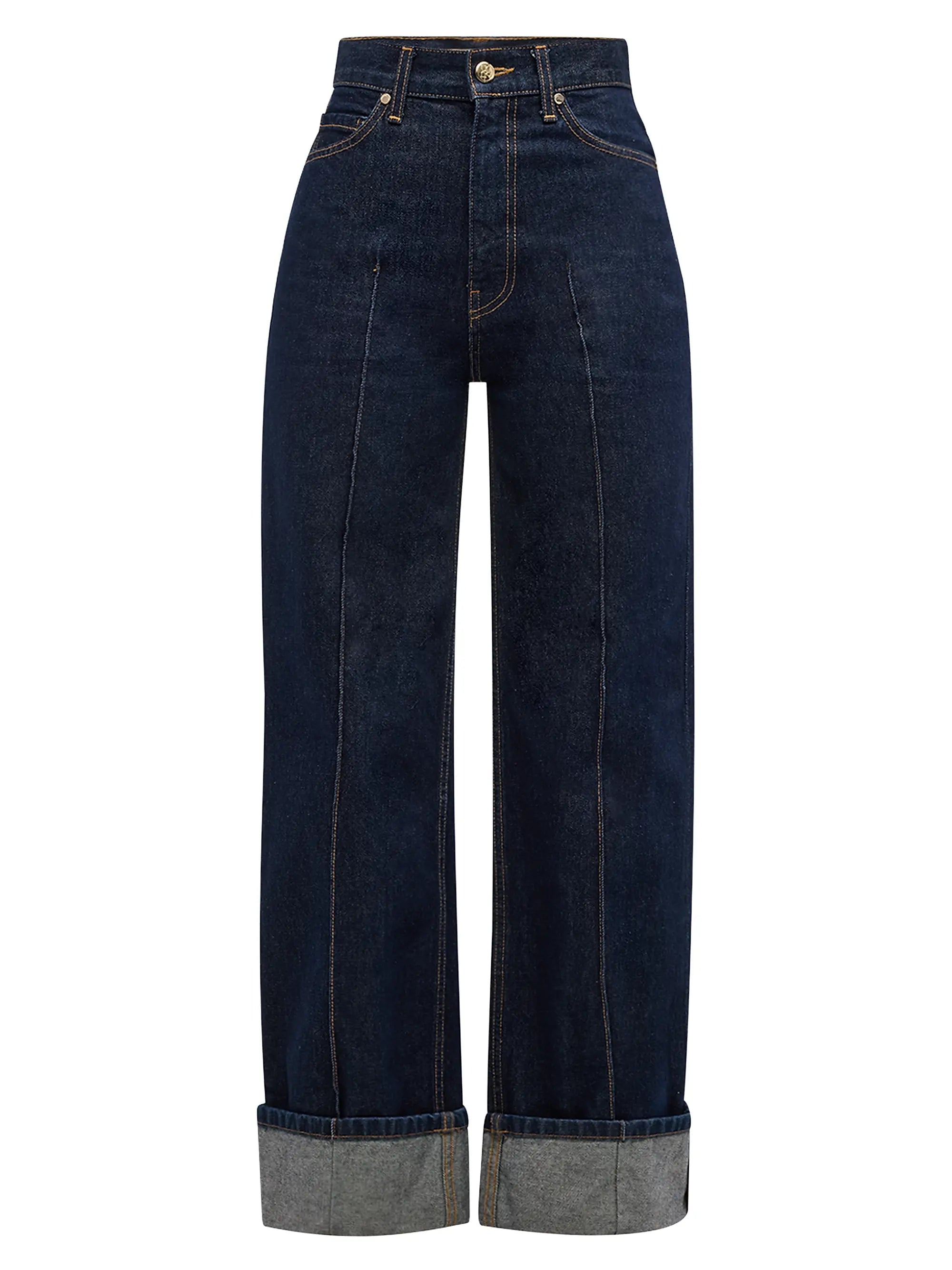 Ulla Johnson Genevieve Stretch Pintuck Jean - Tigris