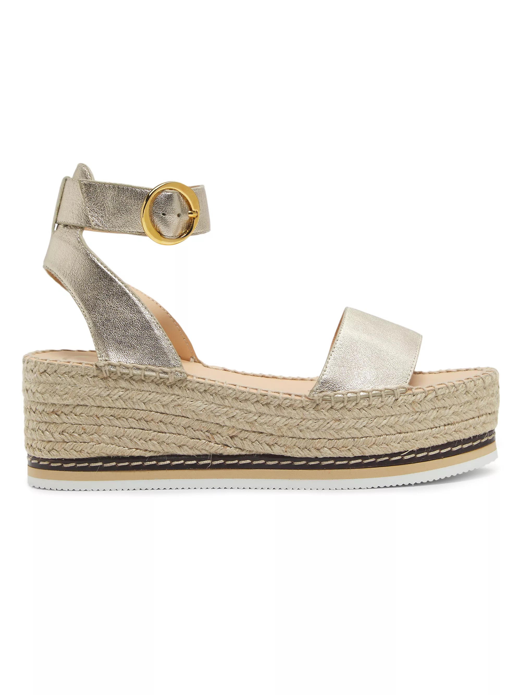 Odissi Gold Espadrille Sandal