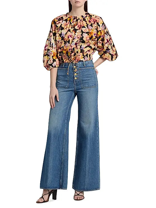 Ulla Johnson Lucie Bubble Sleeve Top