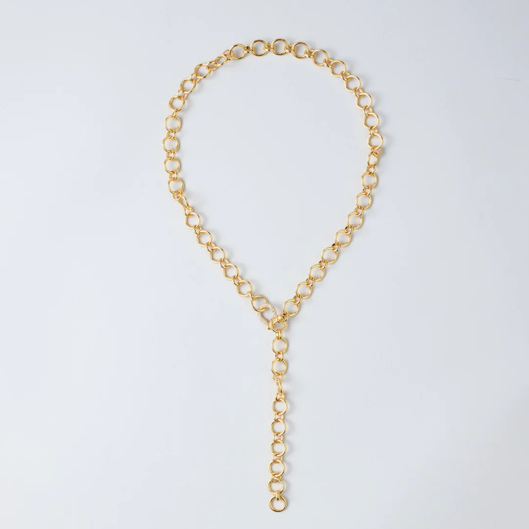 Spicy Dan Suede Chain with Mini White
