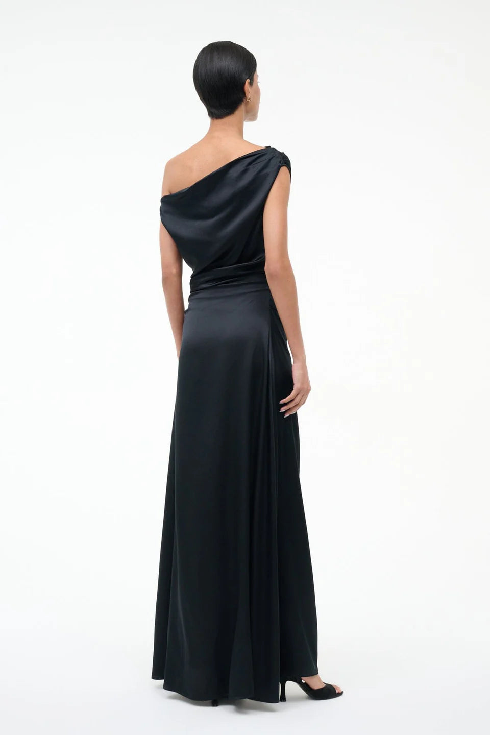 Staud Phare Silk Maxi Dress - Black