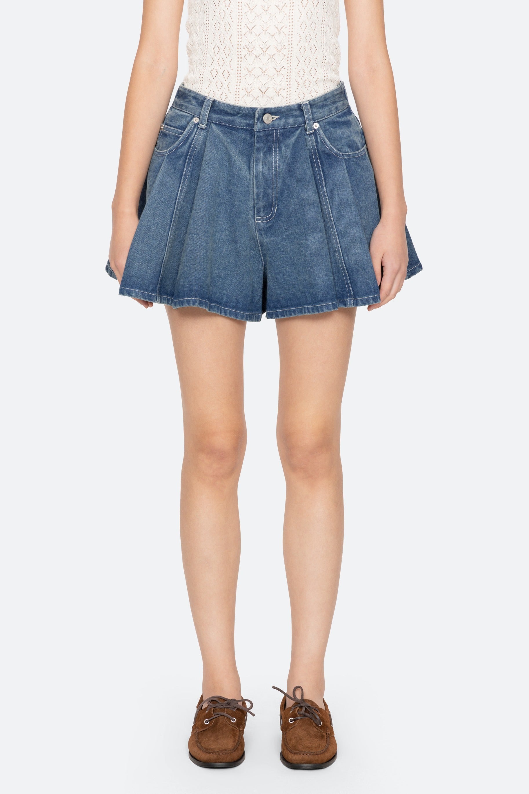 STASIA DENIM JEAN SHORTS (D2)
