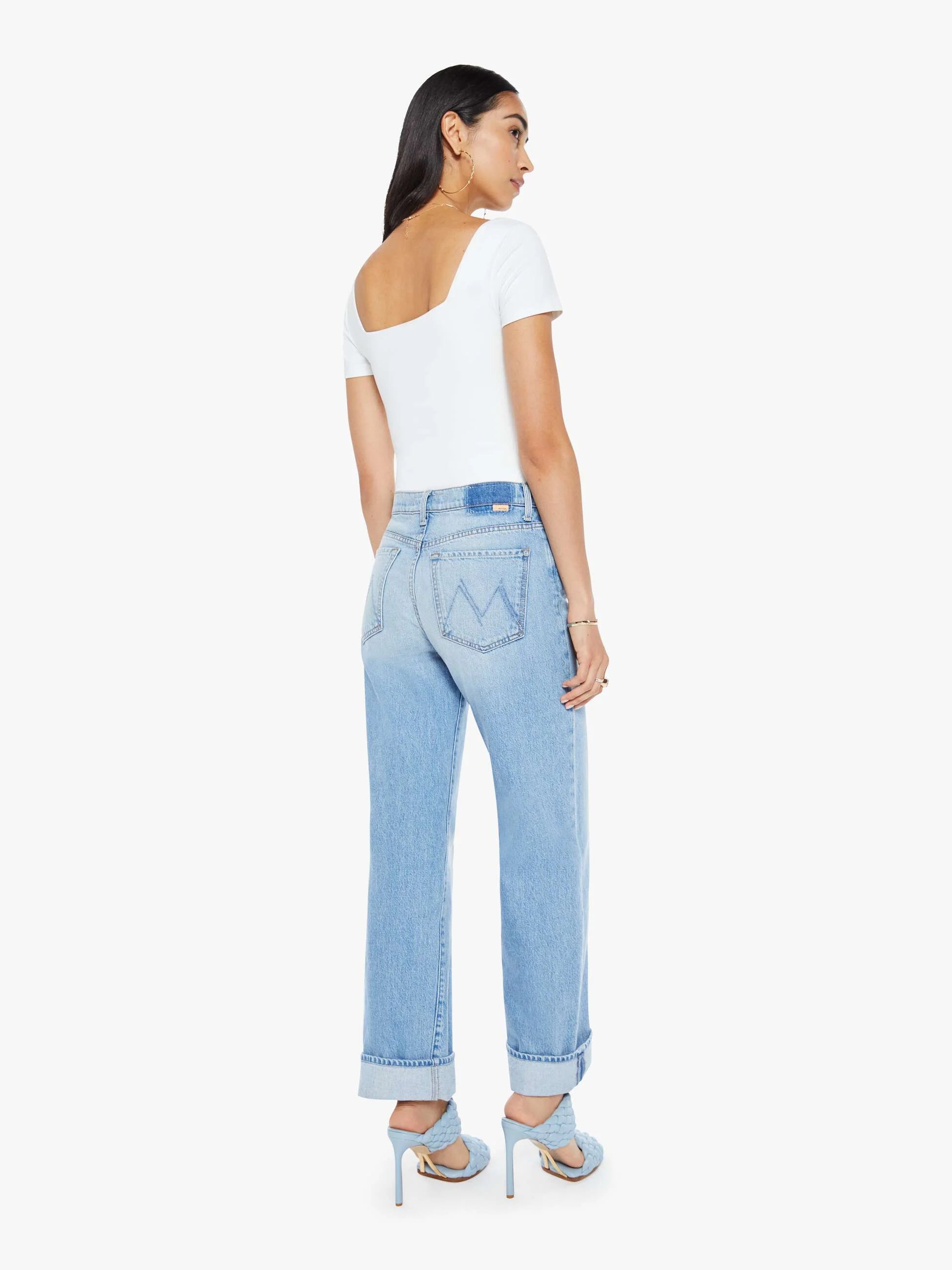 Mother The Dodger Button Hover Cuff Jean