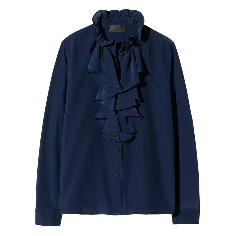 Nili Lotan Lily Blouse - Marine Blue