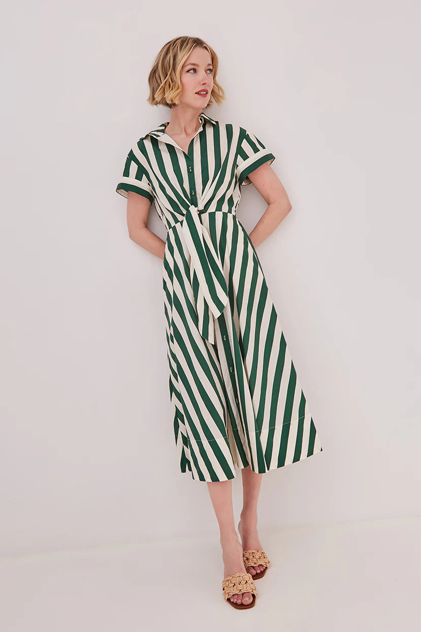 Cara Cara Asbury Dress - Green/White