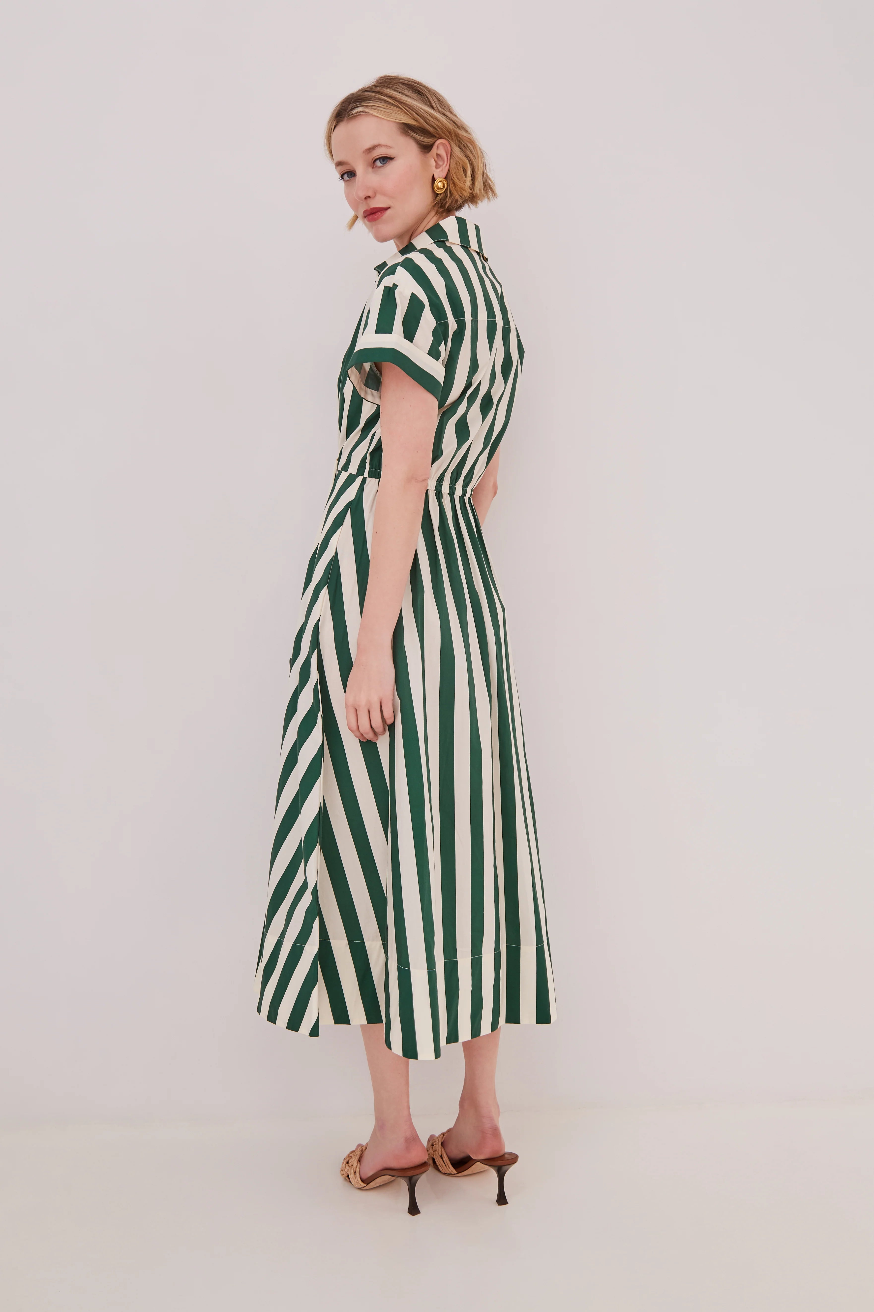 Cara Cara Asbury Dress - Green/White