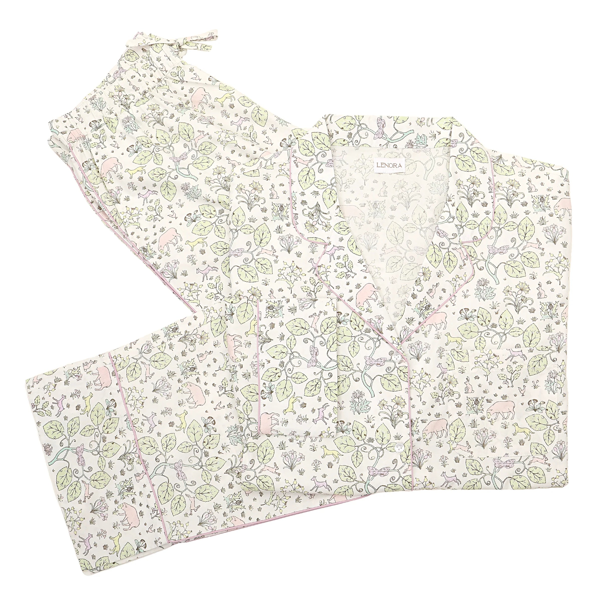 Lenora Classic Cotton Pajamas - Emmie Floral