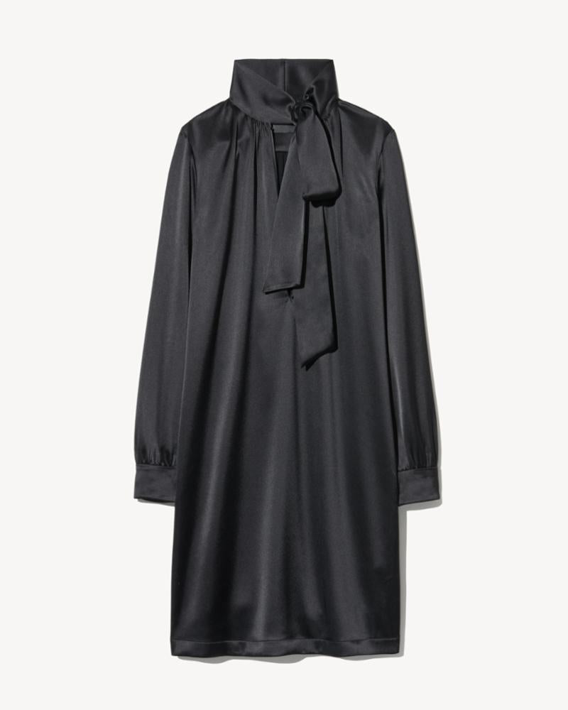 GRENELLE TIE NECK DRESS