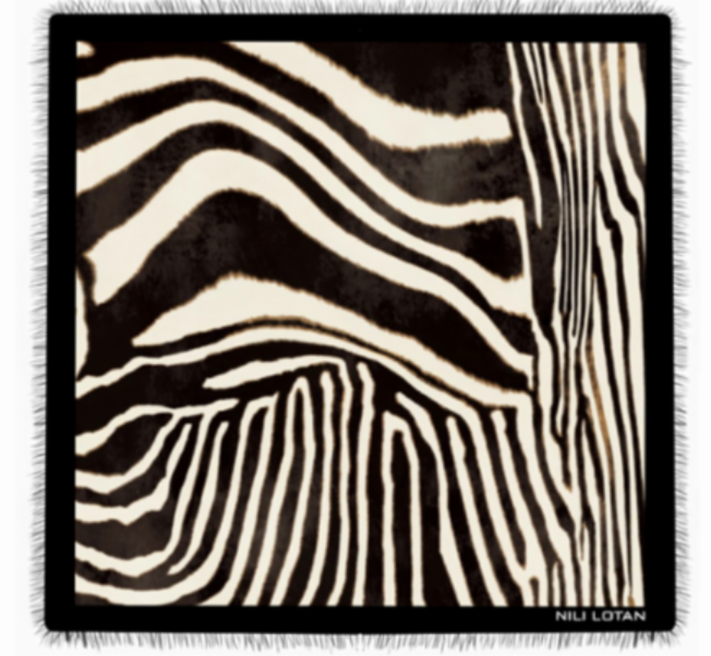 ZEBRA TWILL SCARF