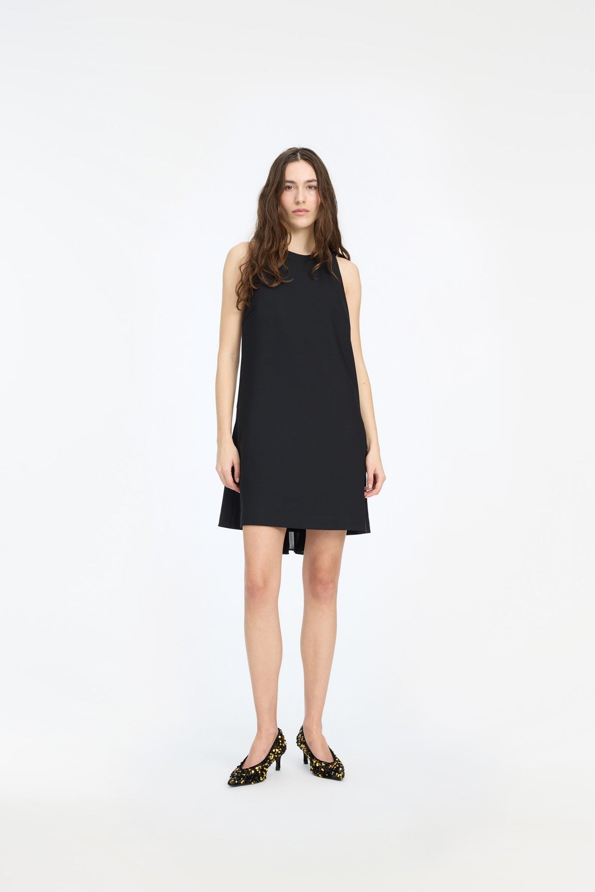 CREPE MINI A-LINE DRESS