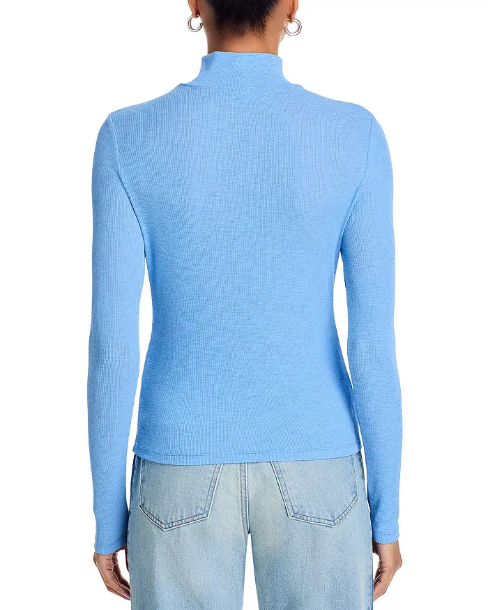 Veronica Beard Wyeth Turtleneck - Blue Jasper