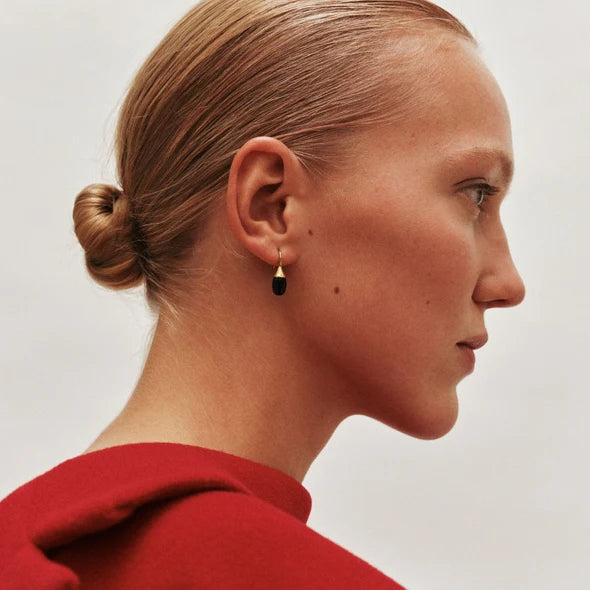 Heaven Mayhem Odette Earrings - Black/Gold