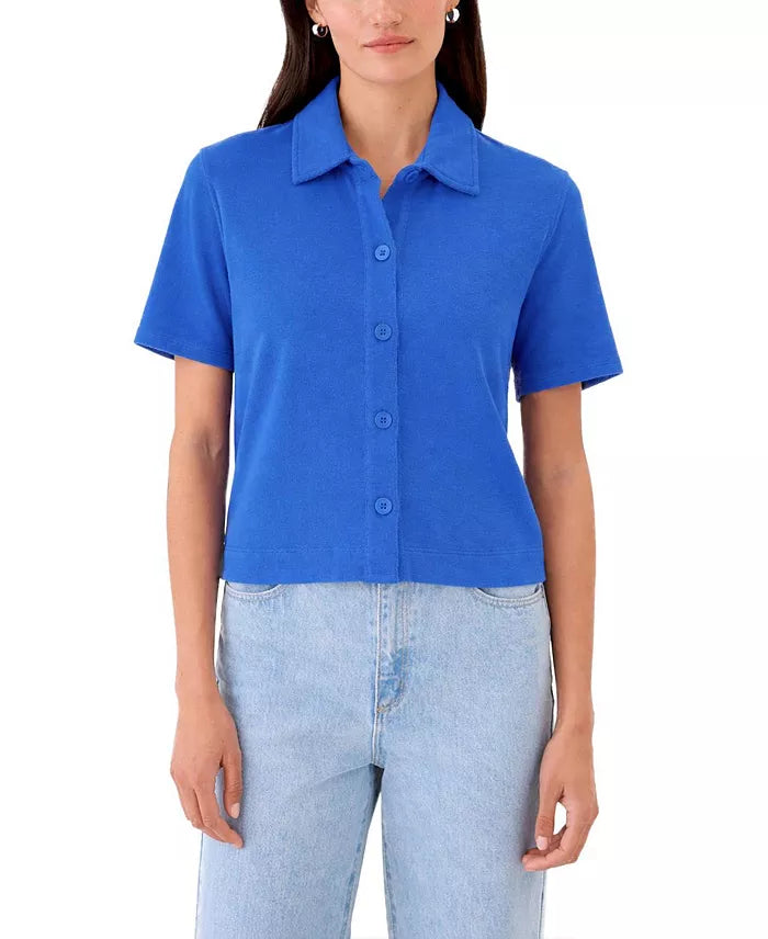 Goldie Lewinter Luxe Life Button Down - Sea