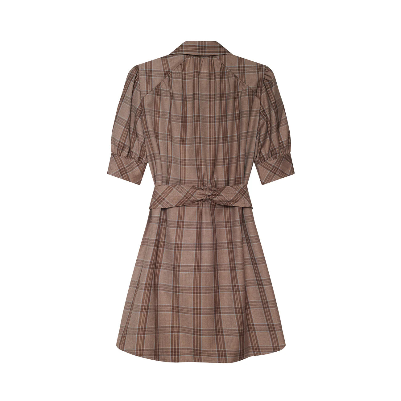 We Are Sundays Mocha Plaid Kambry Dress