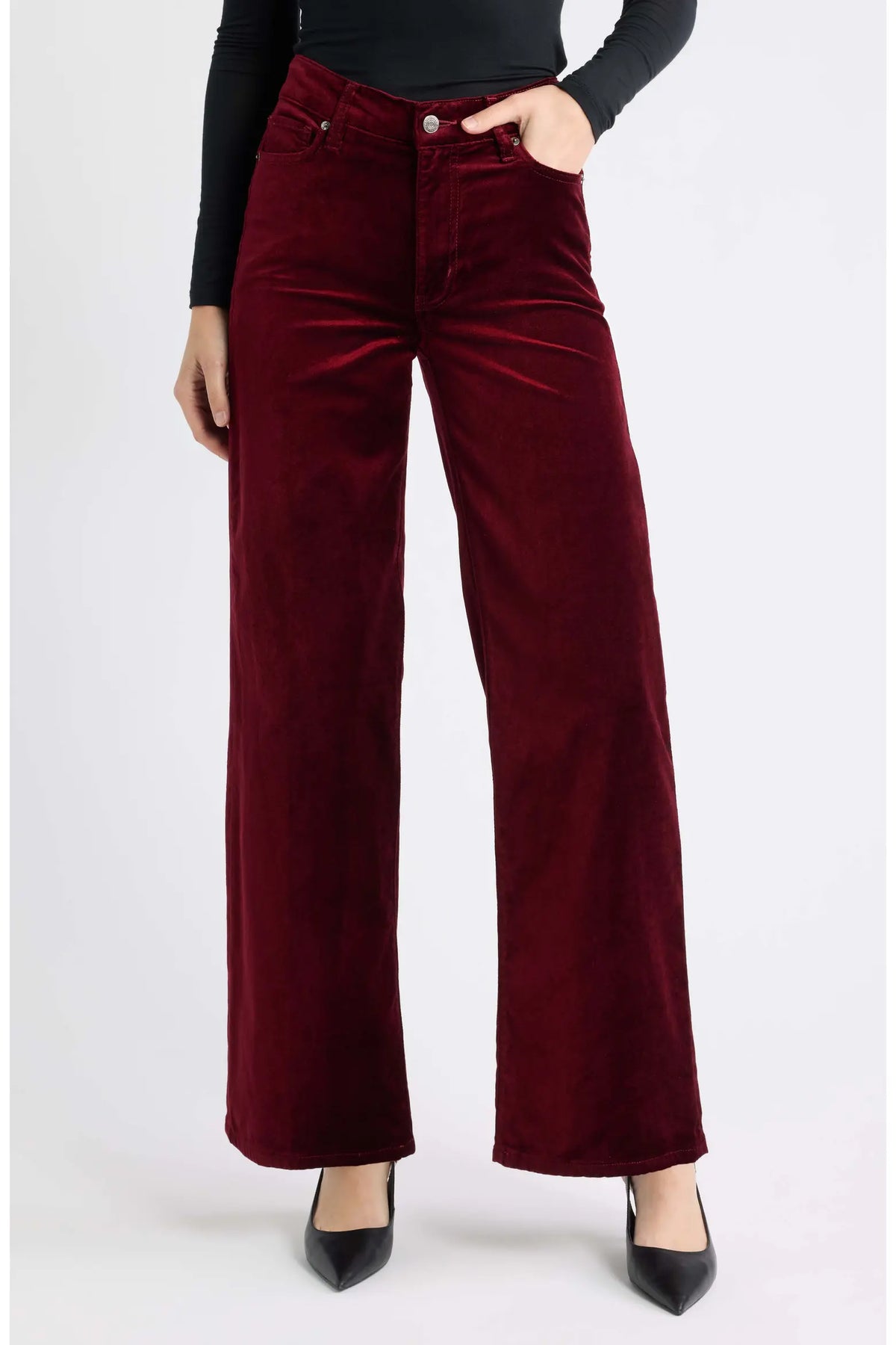 FRAME The Velvet Slim Palazzo