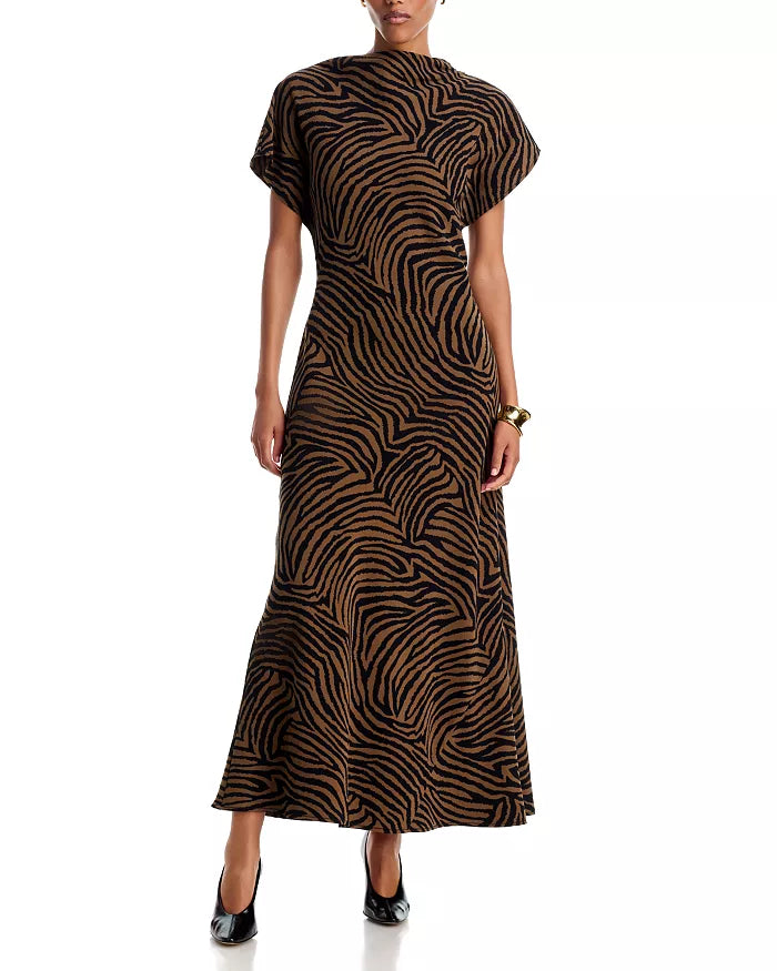 Veronica Beard Redgrave V-Neck Midi Dress
