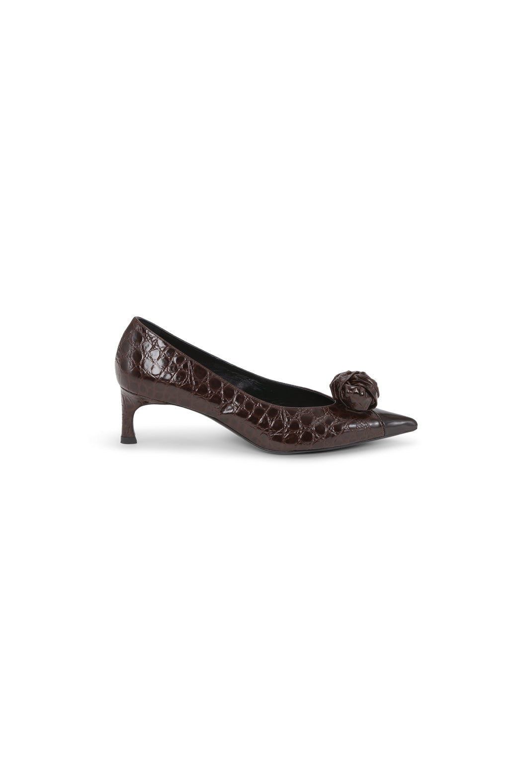 MID HEEL LEATHER PUMP