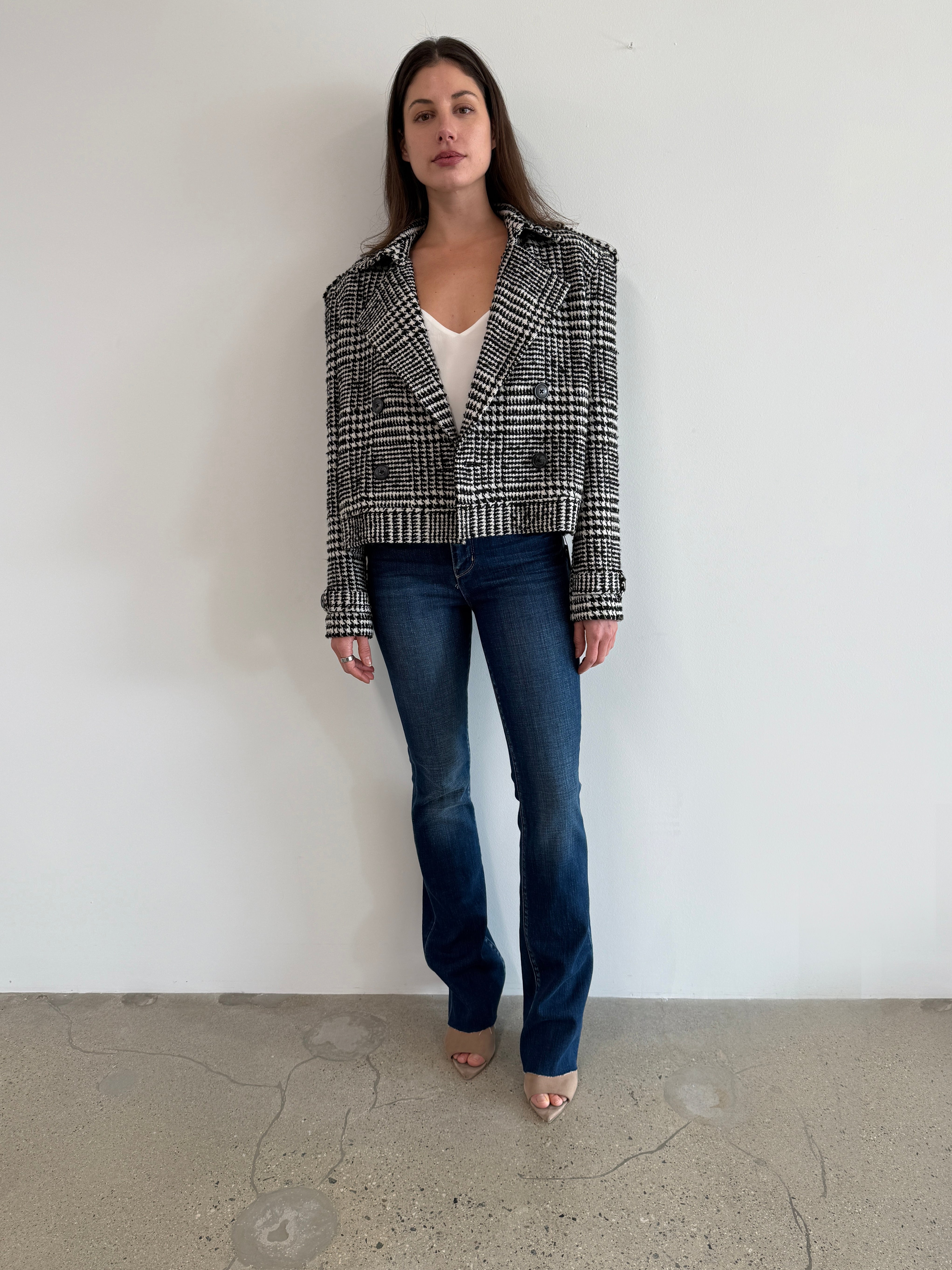 XOEY CROPPED TRENCH