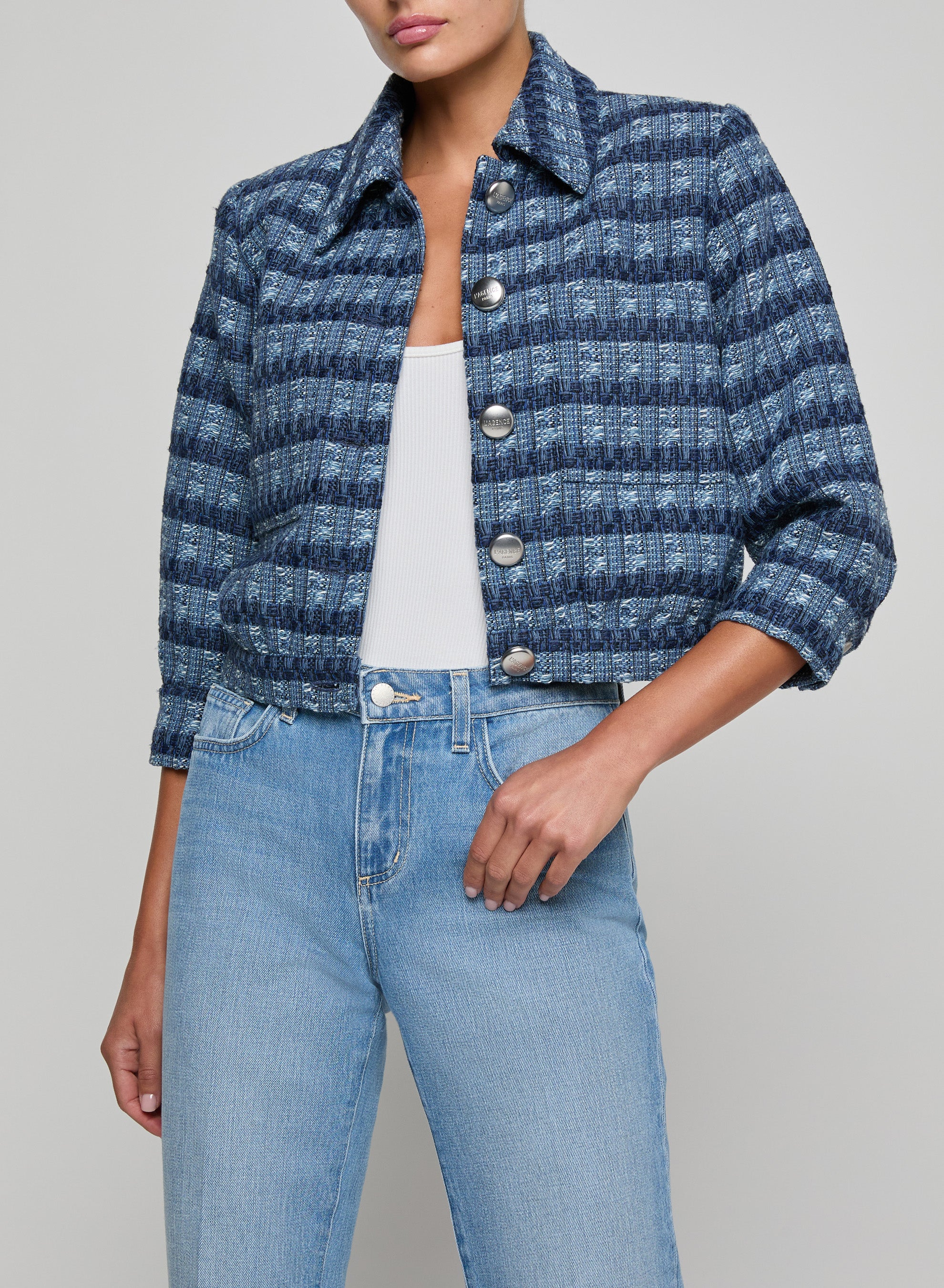 JIA CROP 3/4 SLV JACKET