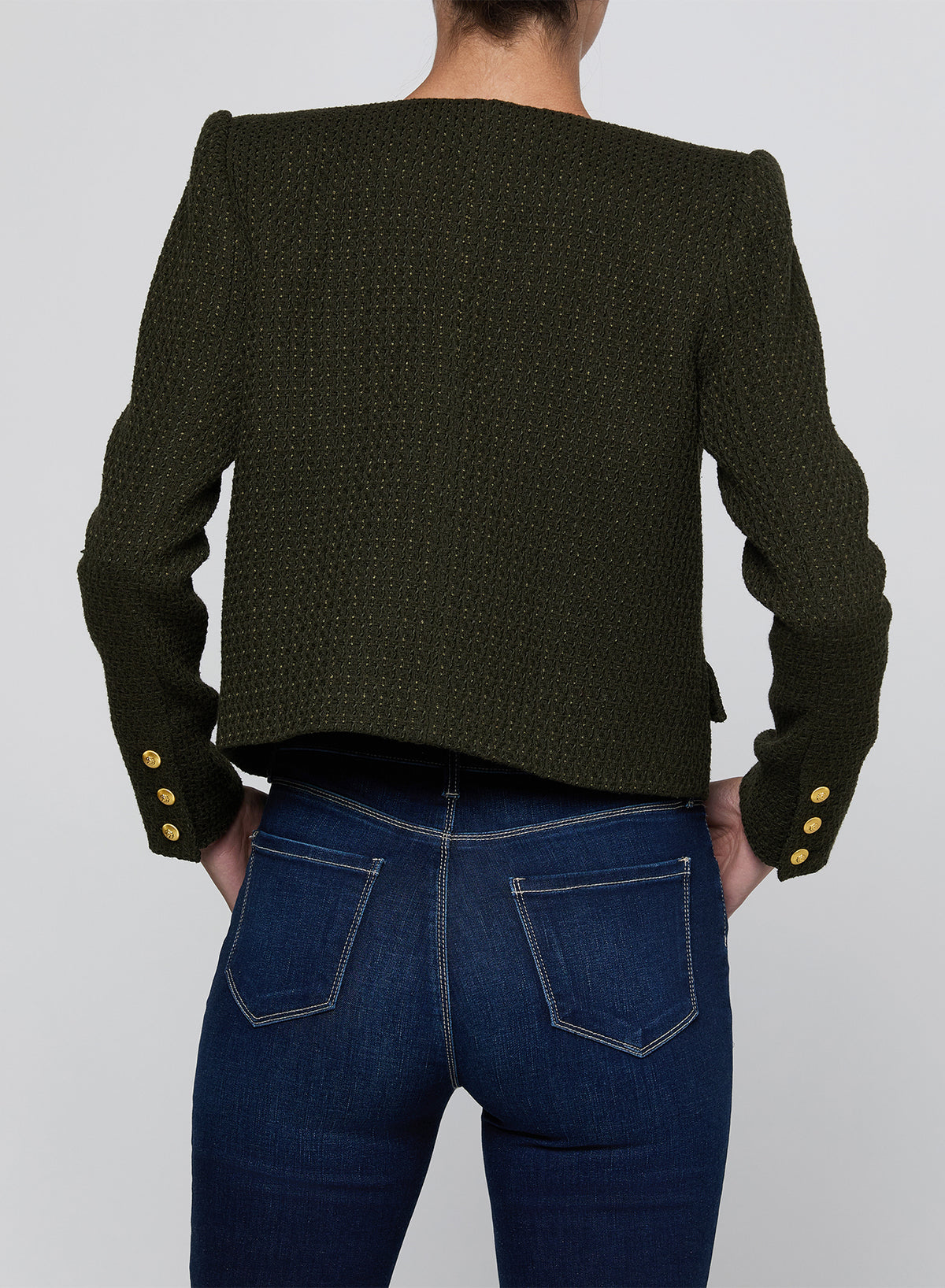 ZELL COLLARLESS  JACKET