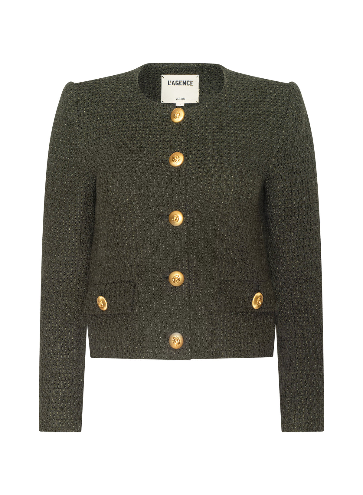ZELL COLLARLESS  JACKET