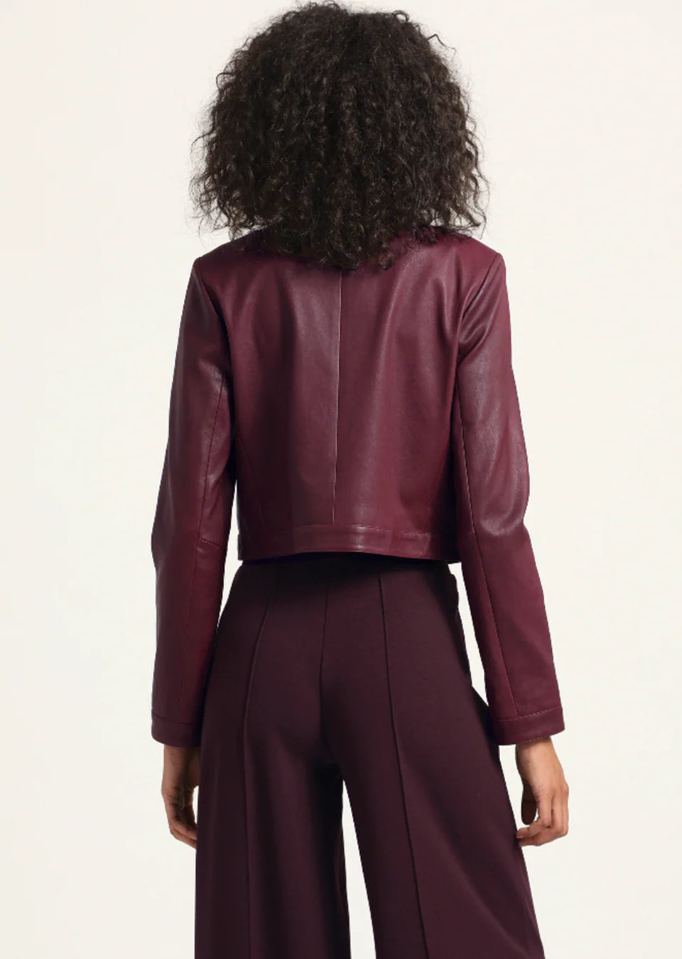 Derek Lam Penny Stretch Leather Jacket