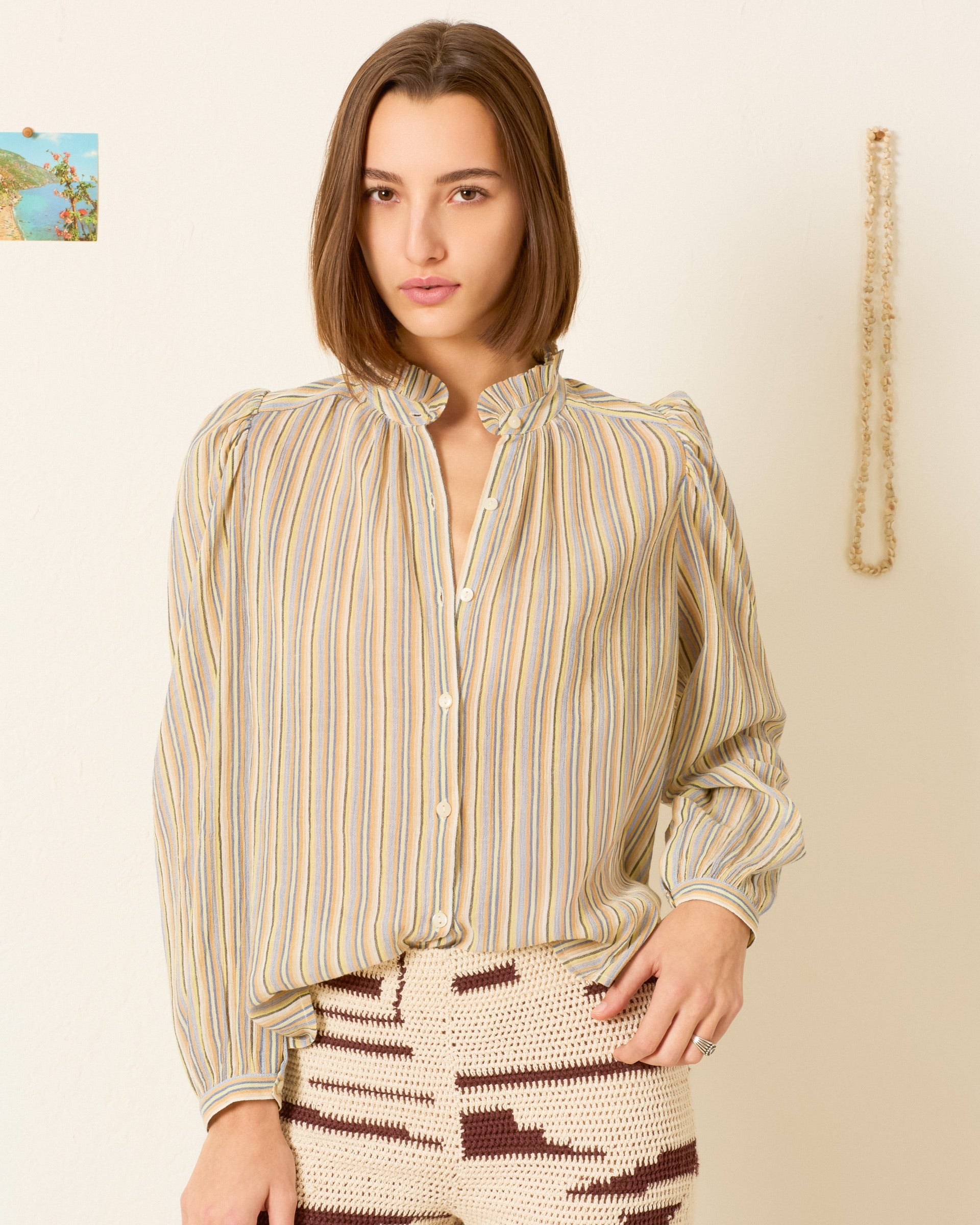 Annabel Sandlilt Stripe Shirt