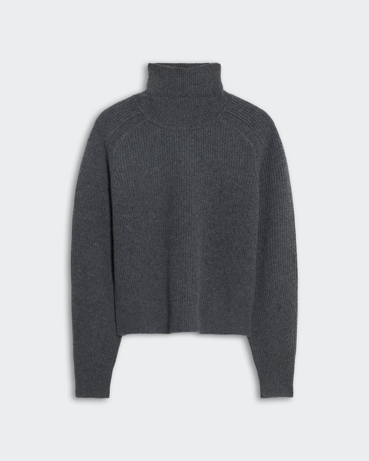 Cropped Rib Turtleneck