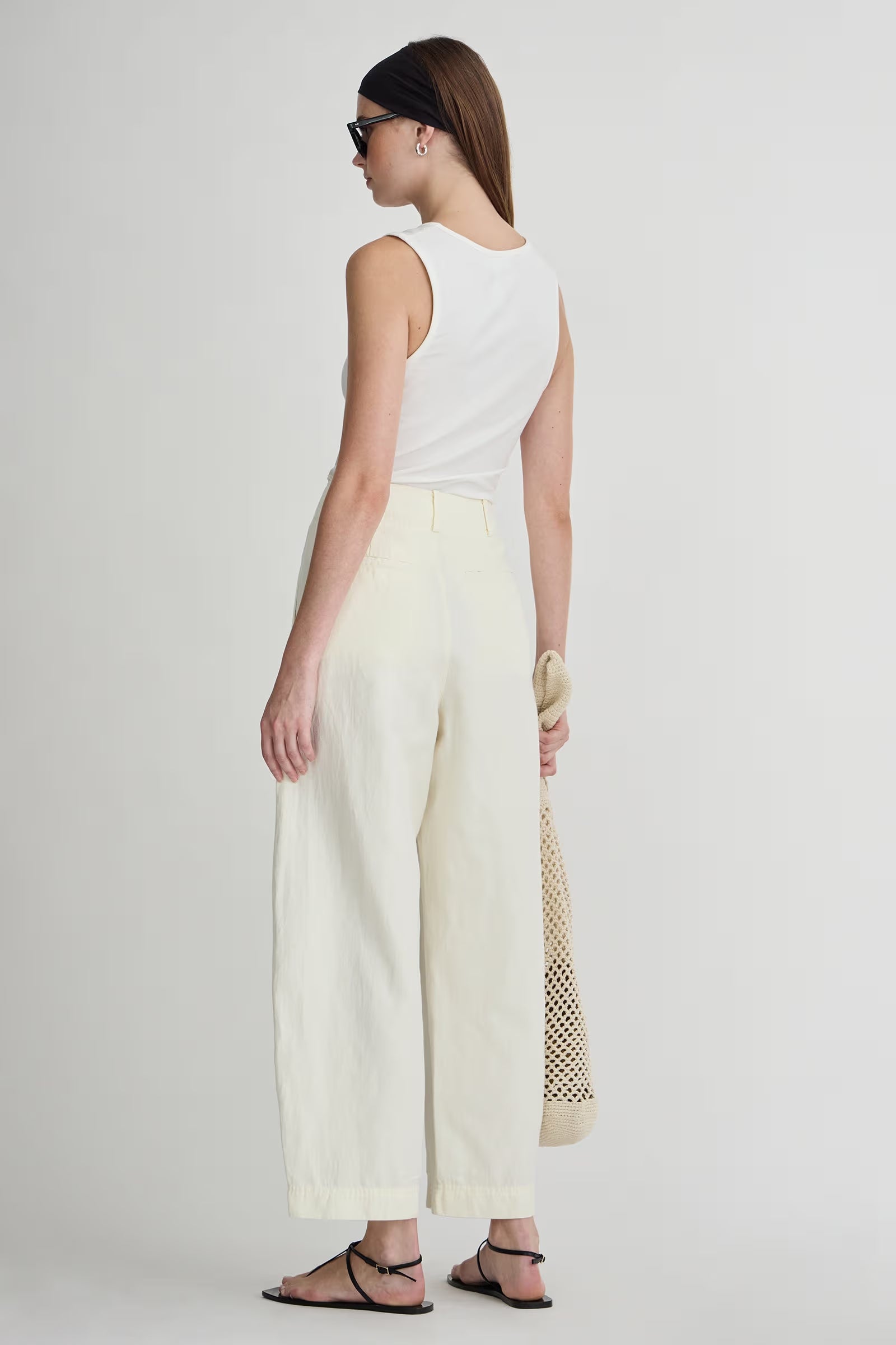 APiece Apart Bari Crop Trouser - Cream