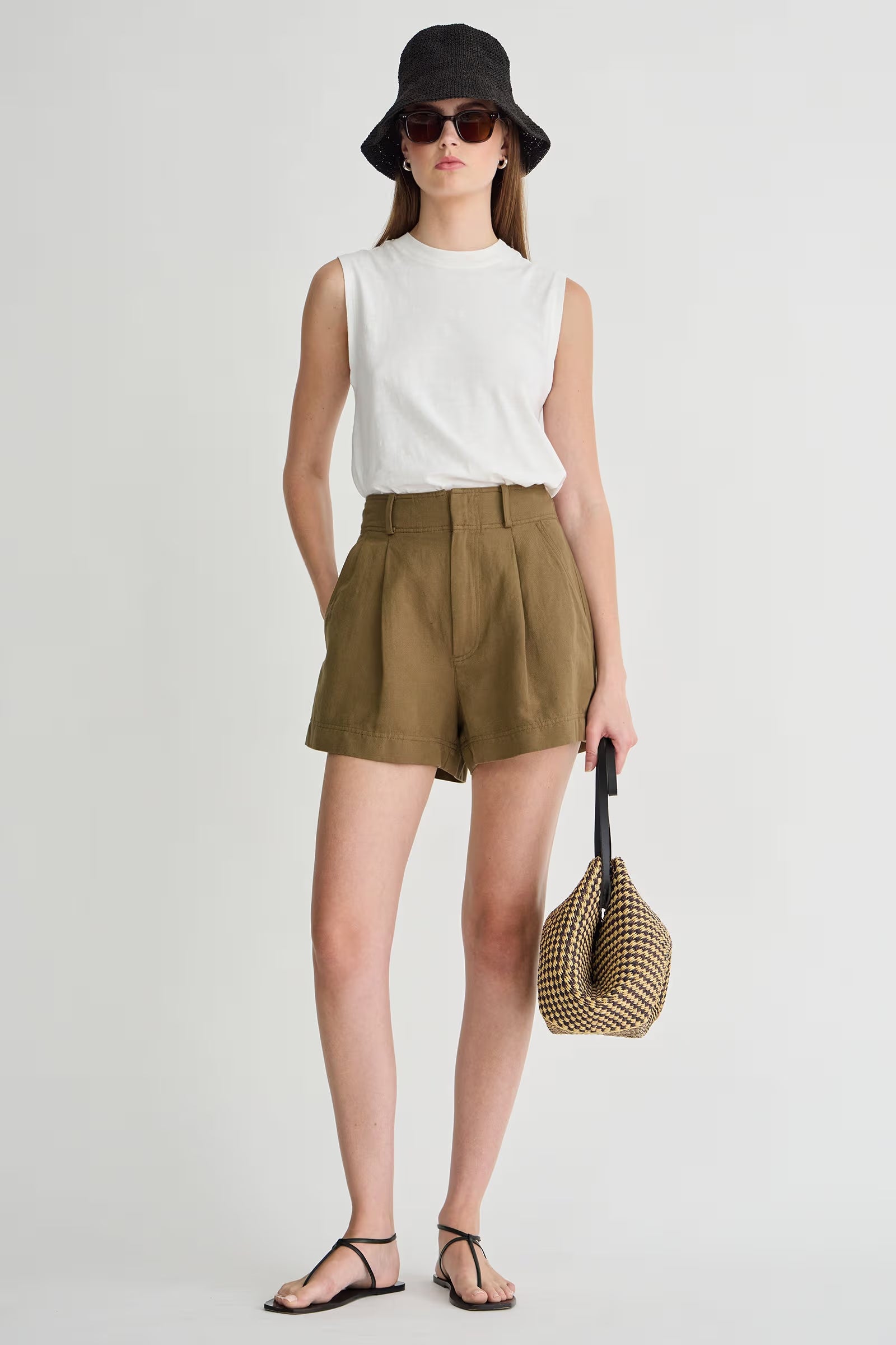 APiece Apart Bari Short - Tobacco