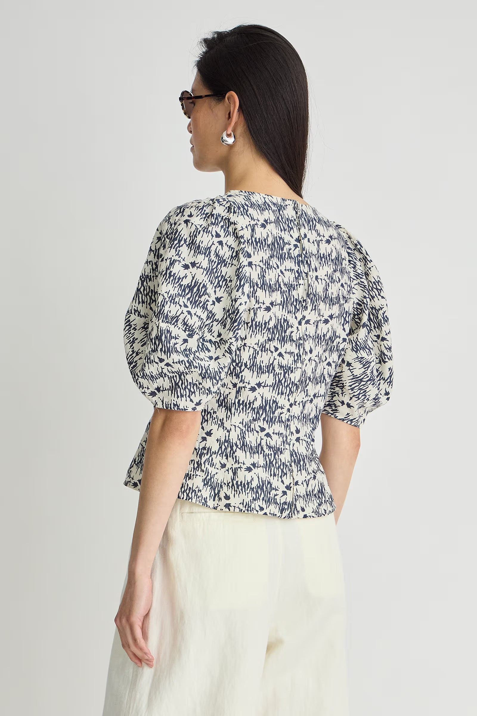 Apiece Apart Sculpted Bina Top - Tropical Midnight