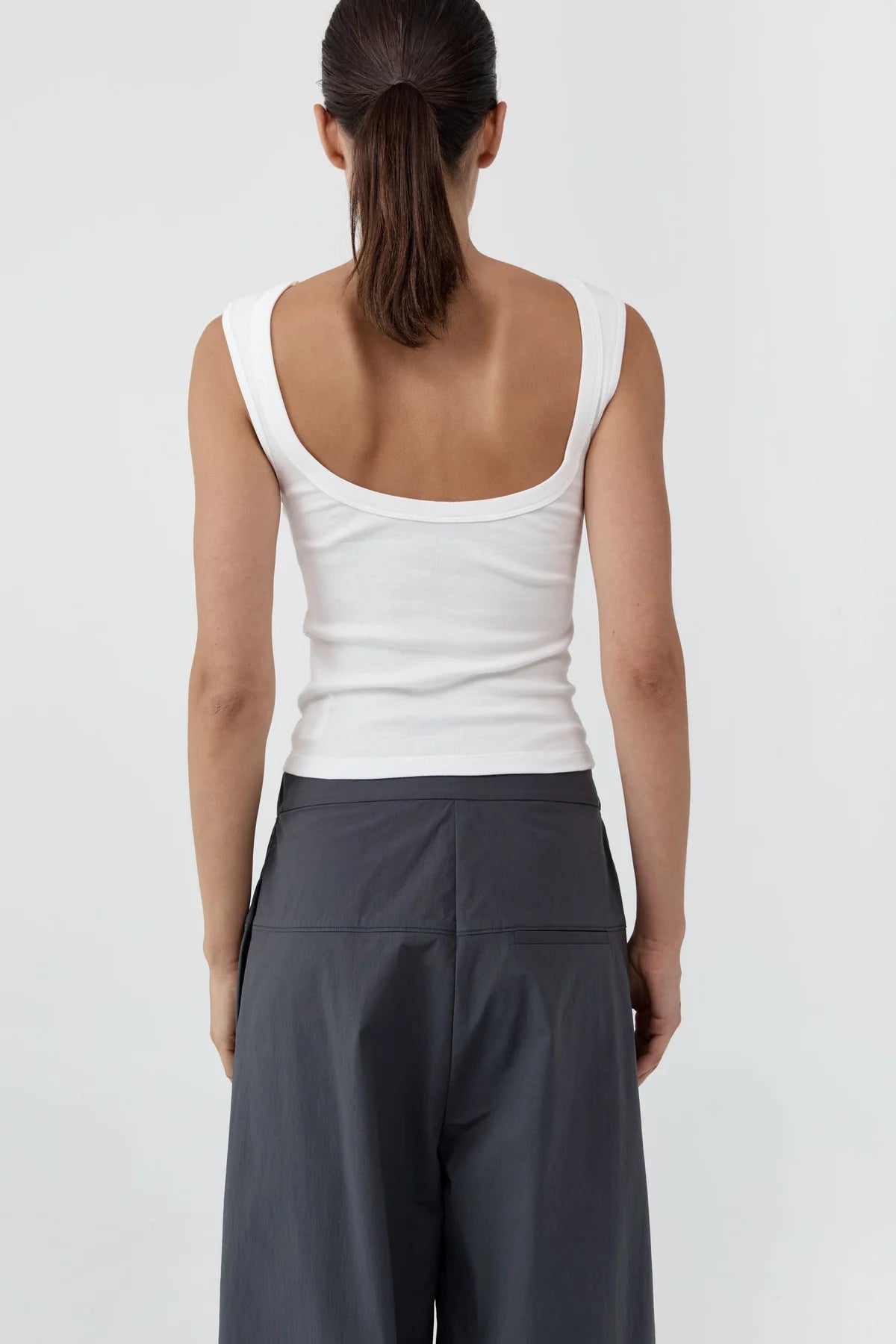 St. Agni Organic Cotton Ballerina Top - White