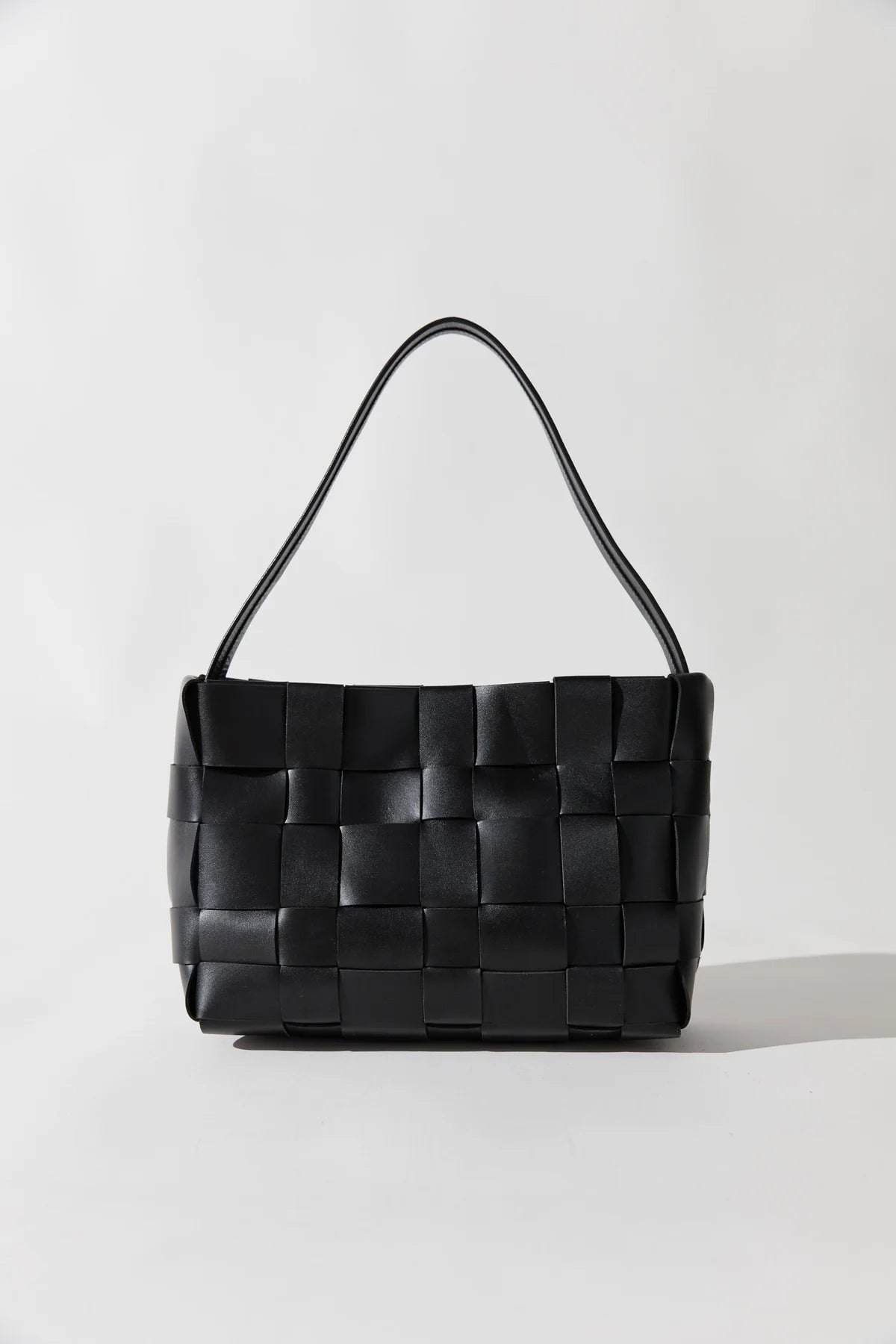 St. Agni Woven Mini Tote - Black