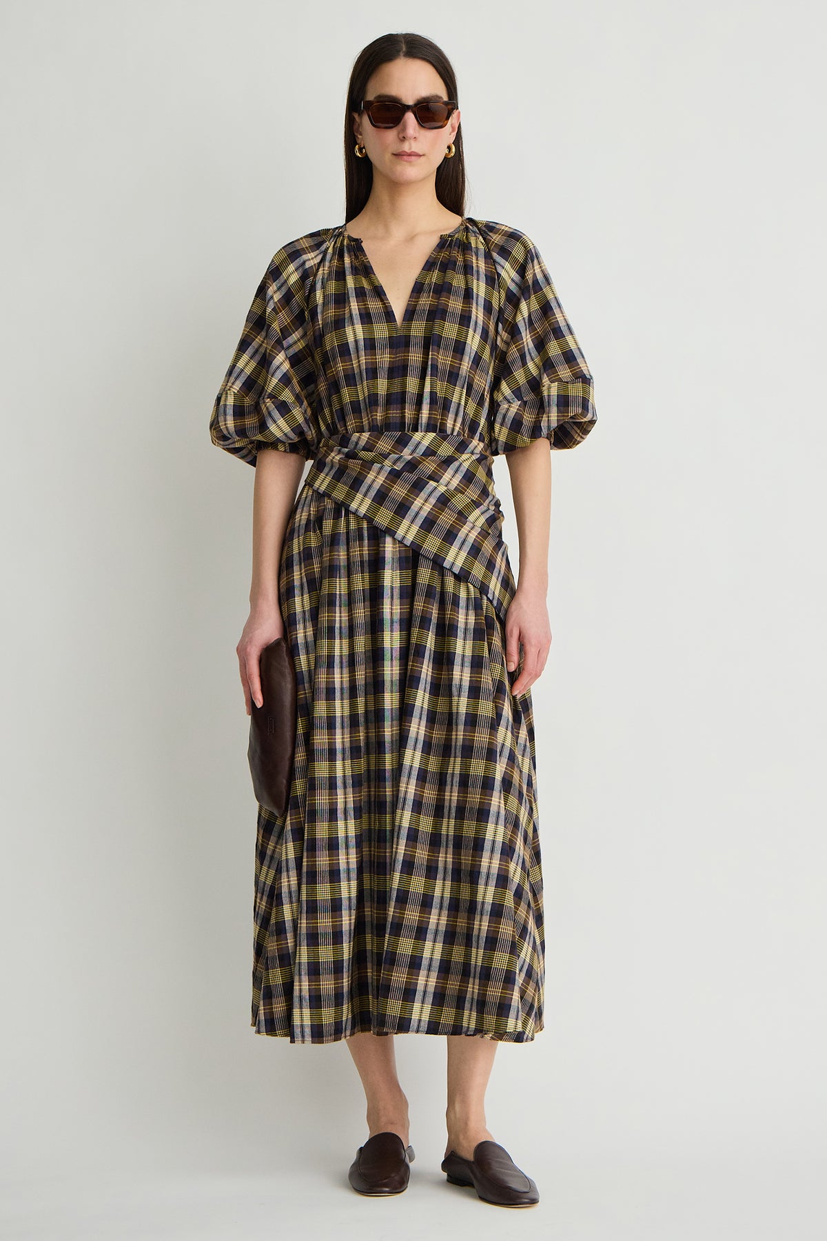 BASKET WEAVE PLAID