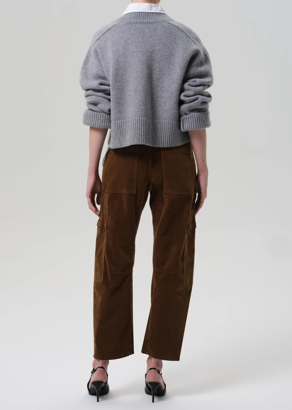 Citizens Of Humanity Marcelle Low Slung Easy Cargo Corduroy - Manuka