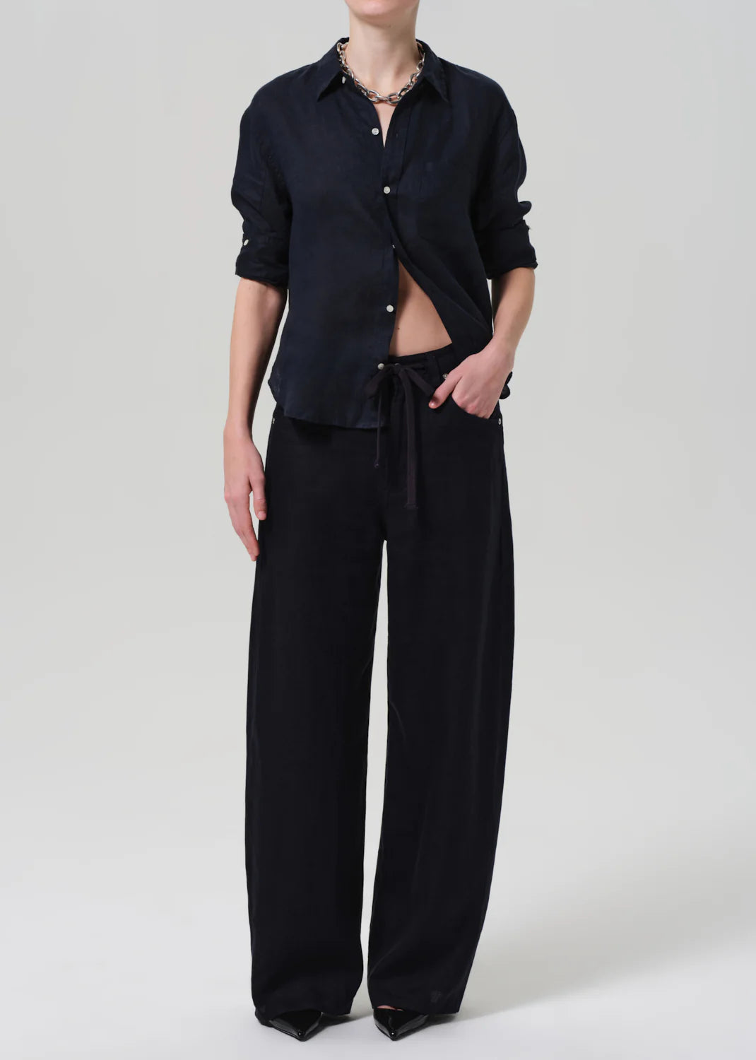 Citizens of Humanity Brynn Drawstring Linen Trouser